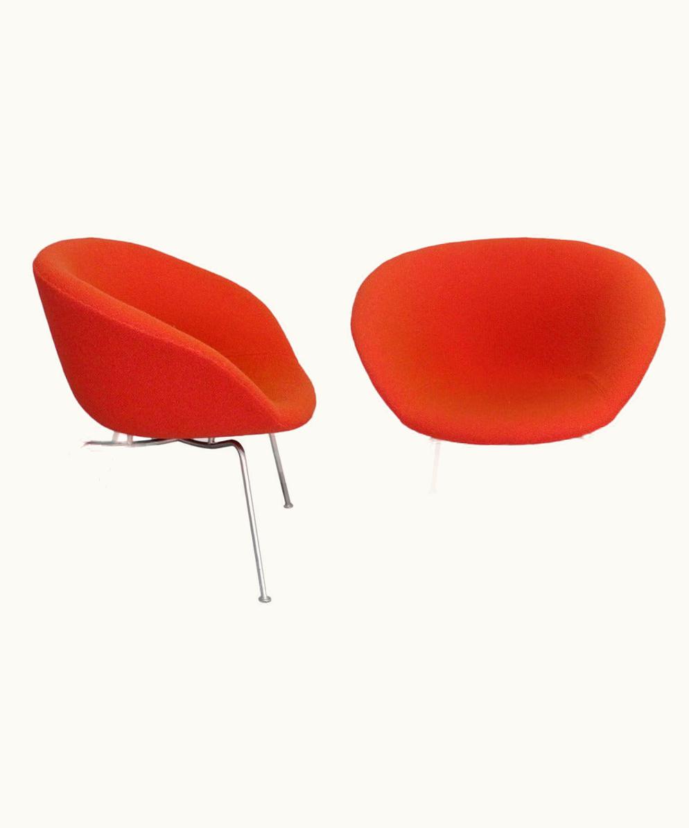Arne Jacobsen Arne Jacobsen Pair Of Arne Jacobsen For Fritz Hansen Pot Chairs