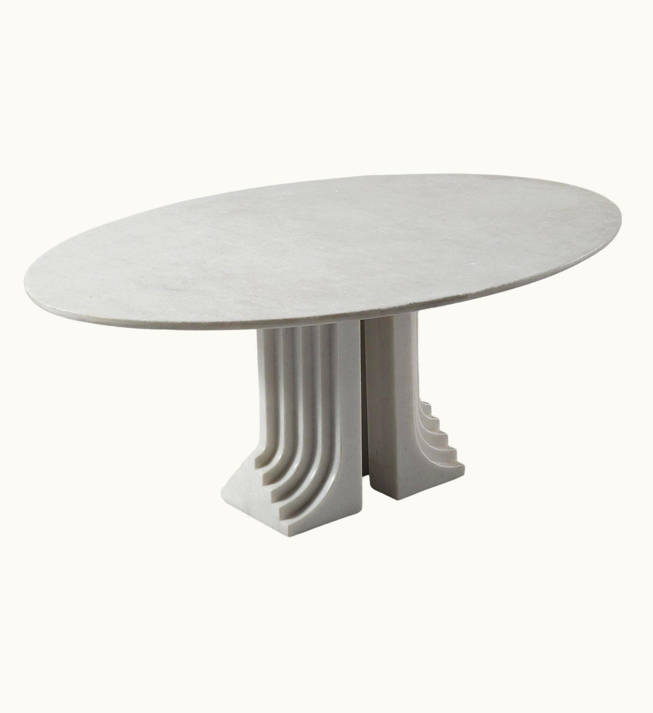Carlo Scarpa Carlo Scarpa For Simon International 'Samo' Dining Table In Marble