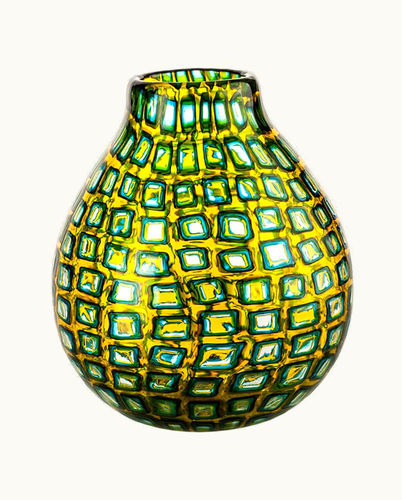 Carlo Scarpa Carlo Scarpa 21st Century Murrine Romane Glass Vase In Multicolour By Carlo Scarpa UZ0188378