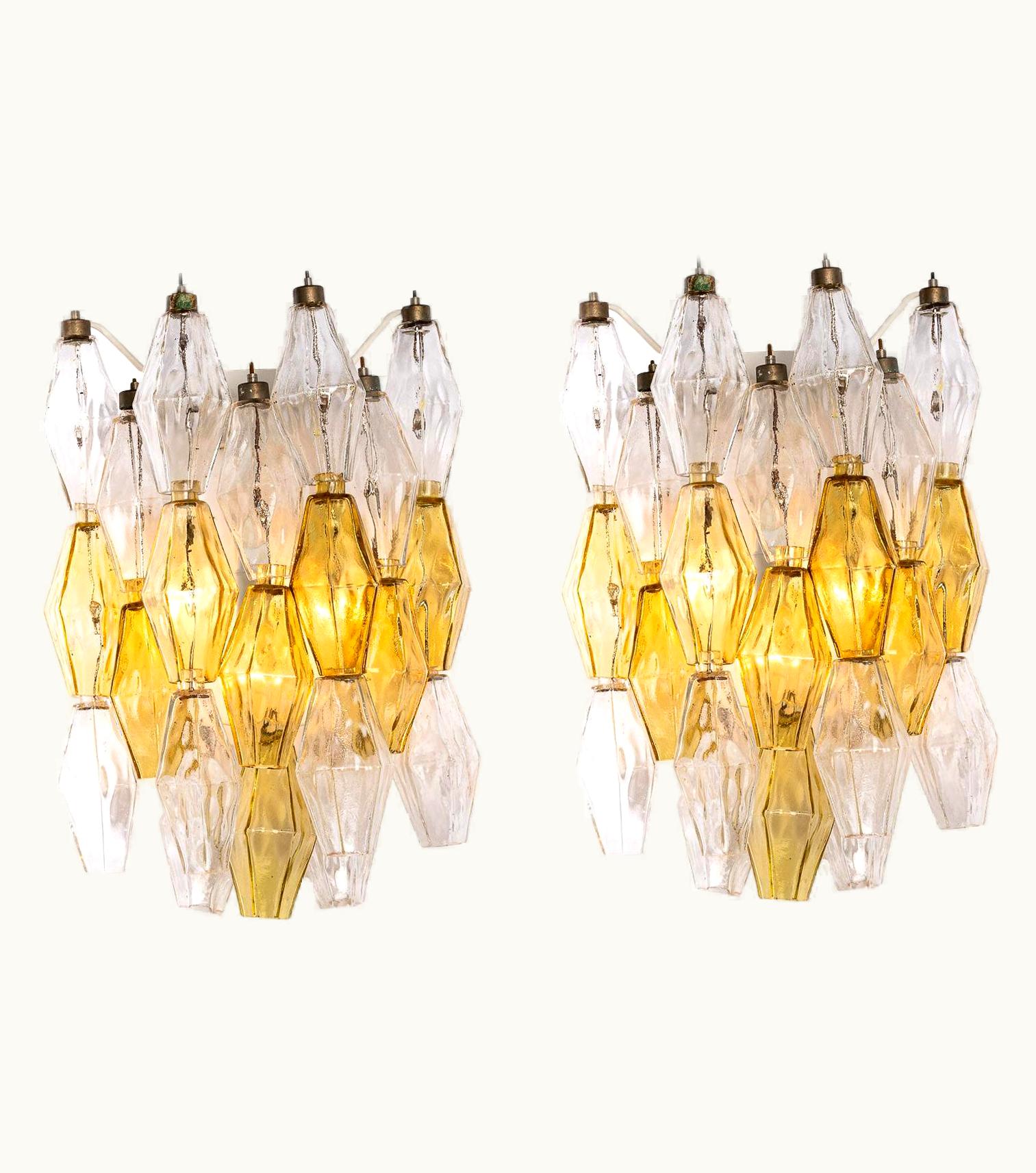 Carlo Scarpa Carlo Scarpa 1960s Pair Of Hand Blown Glass Sconces By Carlo Scarpa For Venini UZ0188435