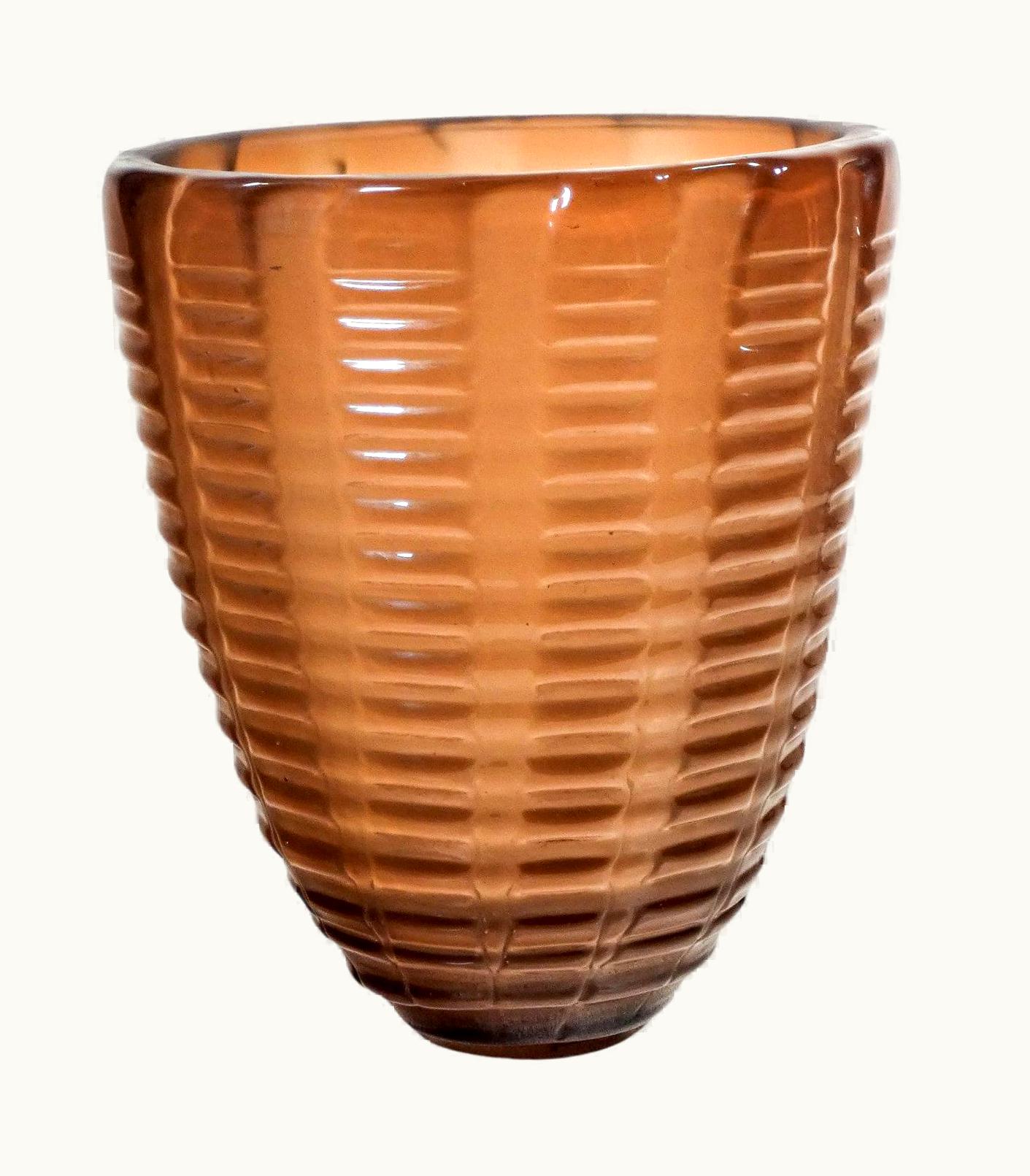 Carlo Scarpa Carlo Scarpa Blown Glass Lampshade Of The 5237 Chandelier By Carlo Scarpa For Venini, 1930s