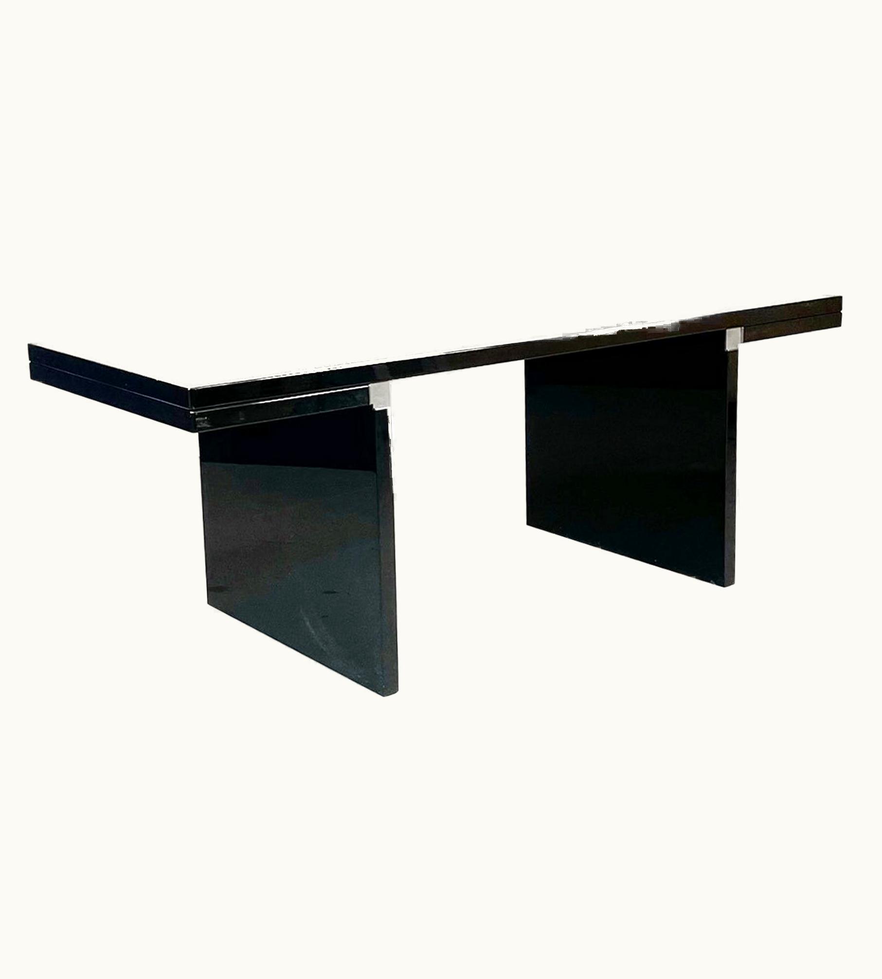 Carlo Scarpa Carlo Scarpa Italian Mid-century Black Wood Orseolo Dining Table By Scarpa For Gavina, 1970s