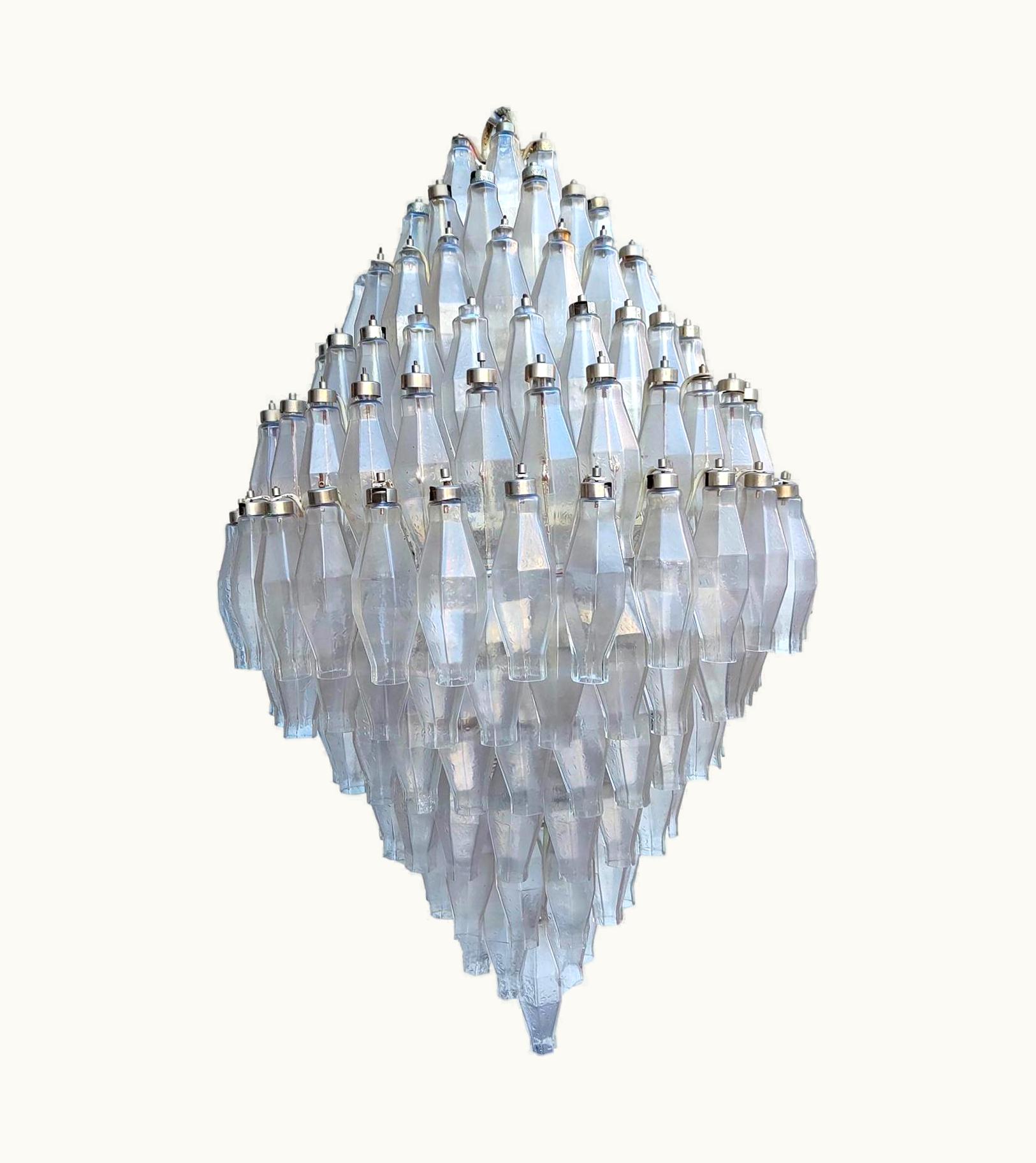 Carlo Scarpa Carlo Scarpa Rare Venini Design Carlo Scarpa Poliedri Chandelier Pendant About 1950