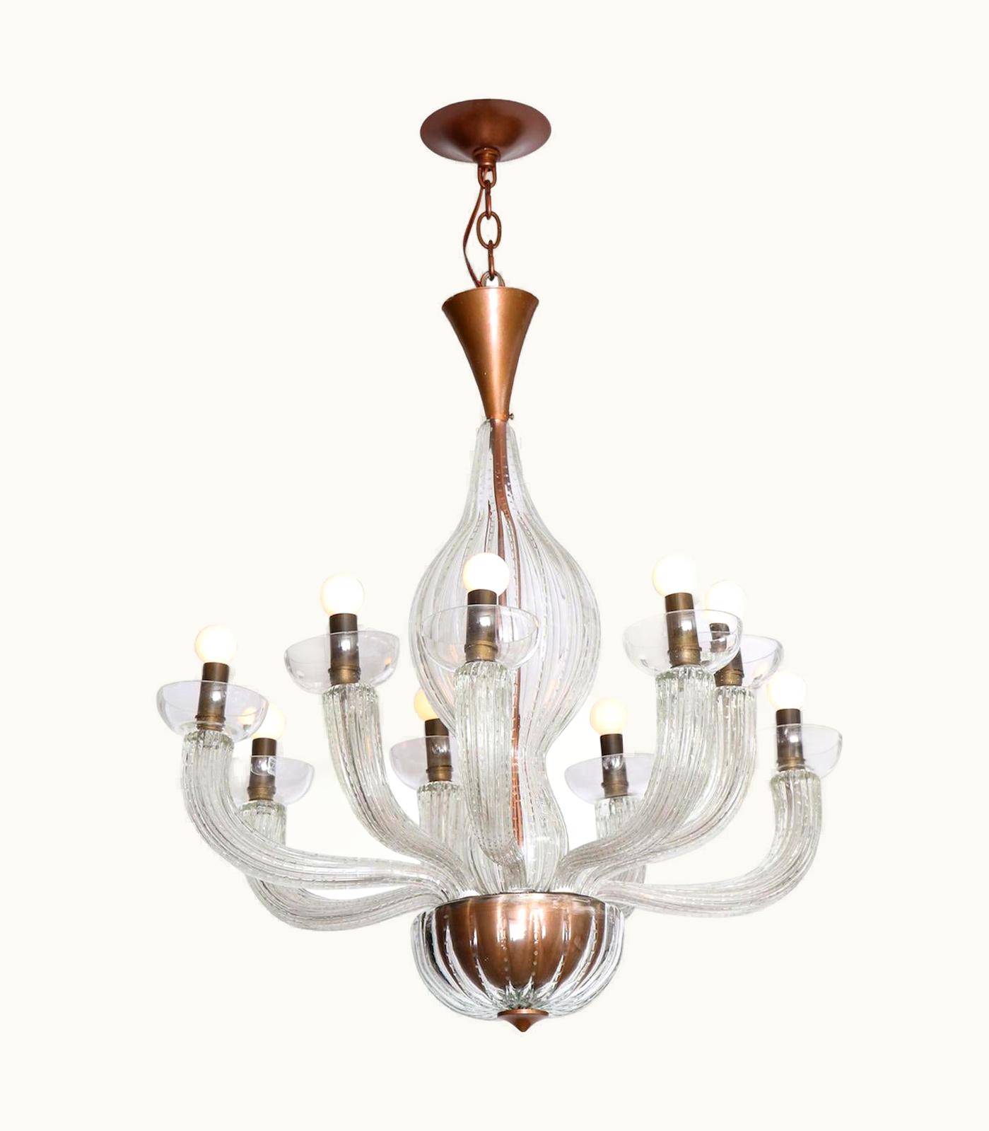 Carlo Scarpa Carlo Scarpa For Venini Chandelier