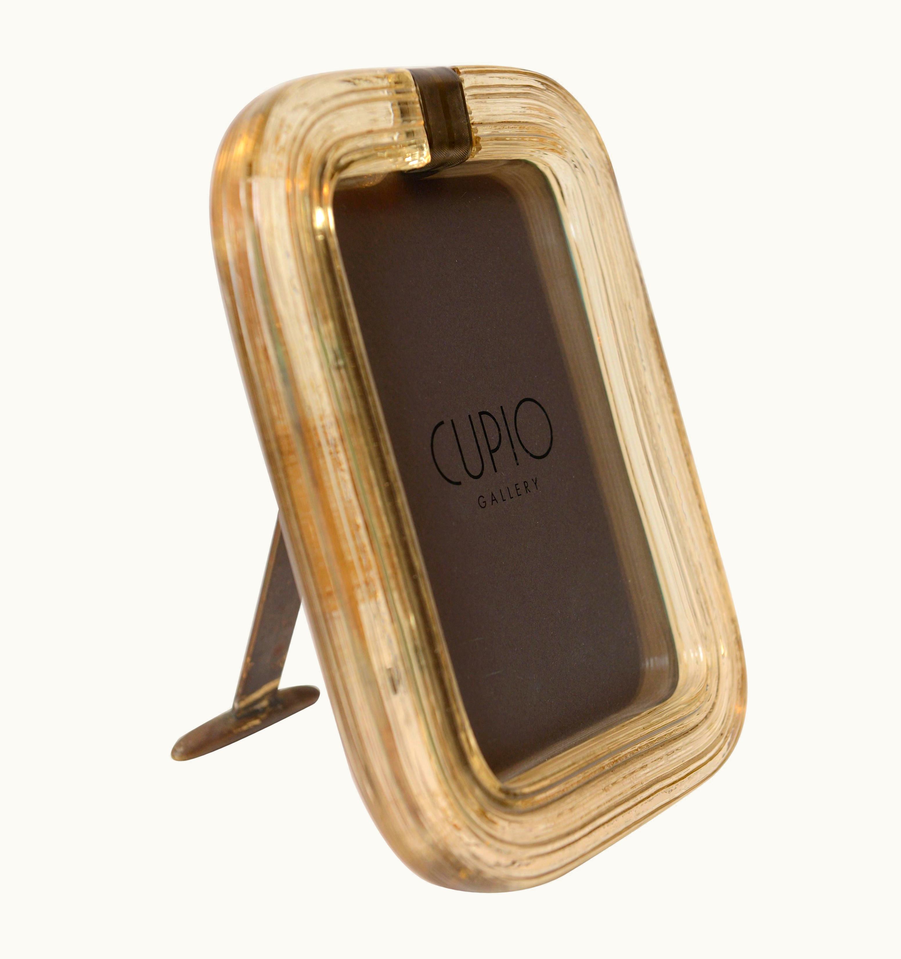 Carlo Scarpa Carlo Scarpa 'Battuto' Glass Picture Frame By Venini, Murano, Circa 1940