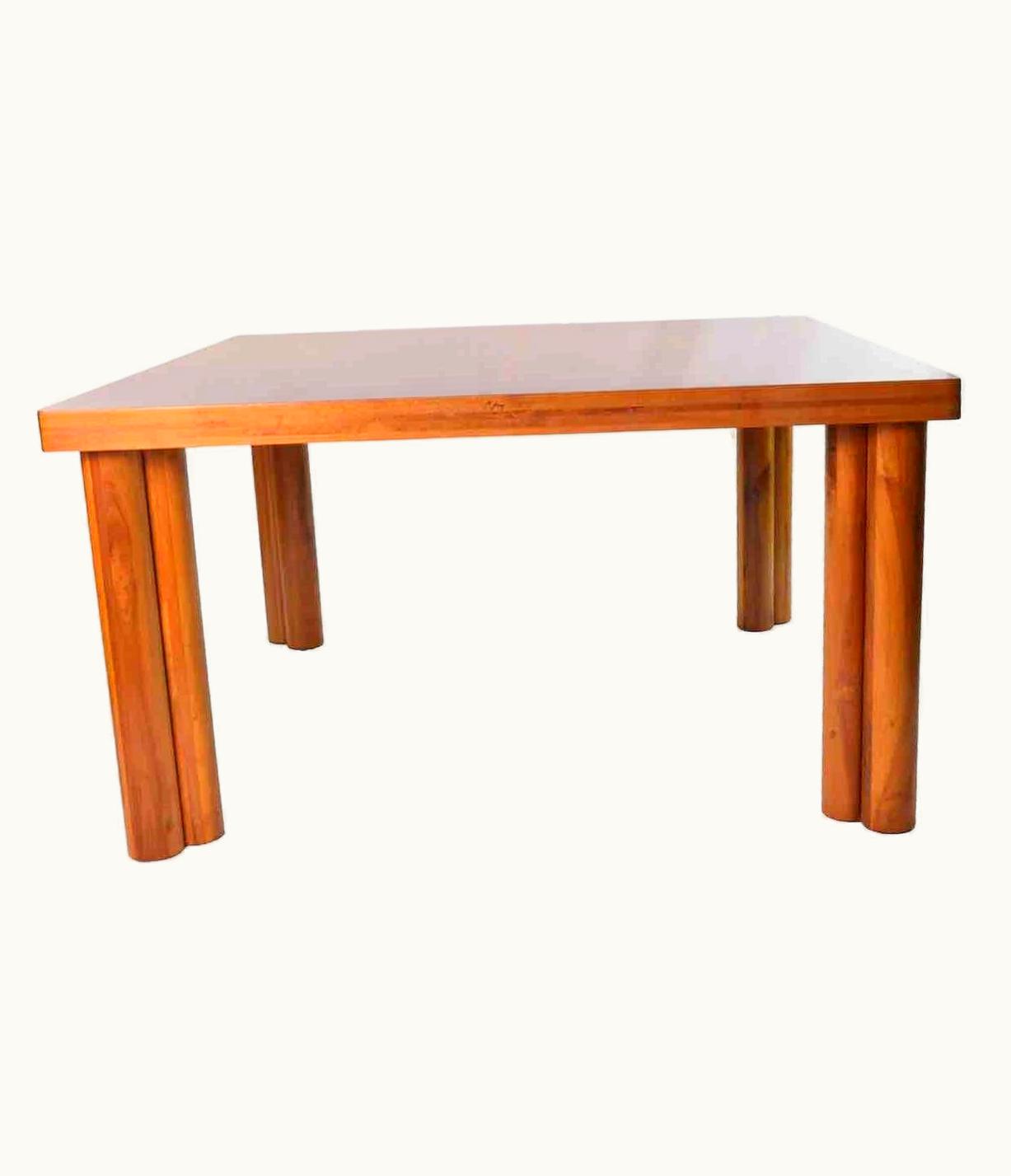 Carlo Scarpa Carlo Scarpa 1976 Carlo Scarpa For Bernini Scuderia Walnut Wood Table