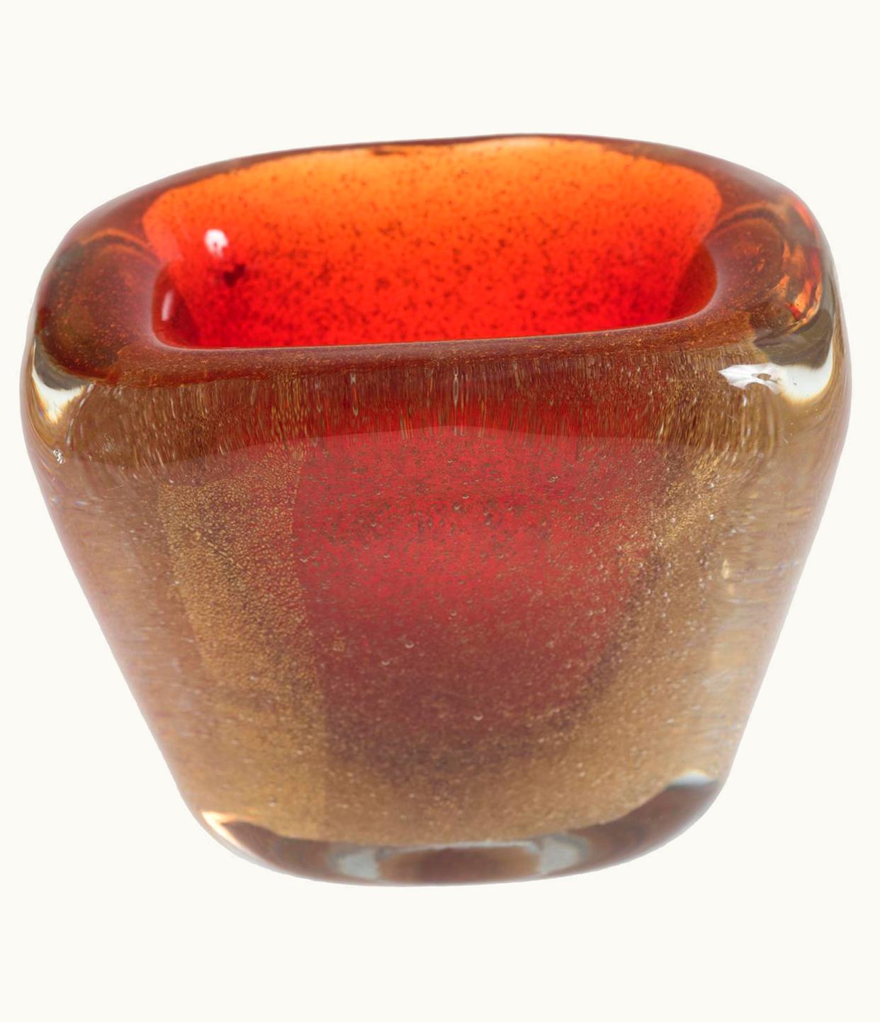 Carlo Scarpa Carlo Scarpa Vintage Orange Murano Vase By Carlo Scarpa, Circa 1955