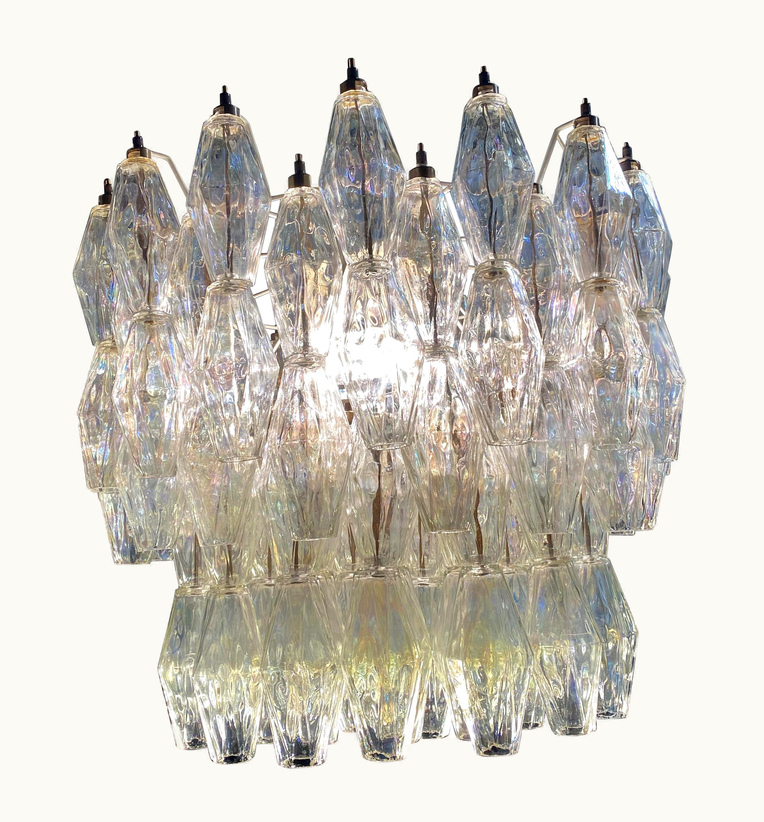 Carlo Scarpa Carlo Scarpa Original Poliedri Chandelier By Carlo Scarpa For Venini, Murano, 1960s UZ0188519
