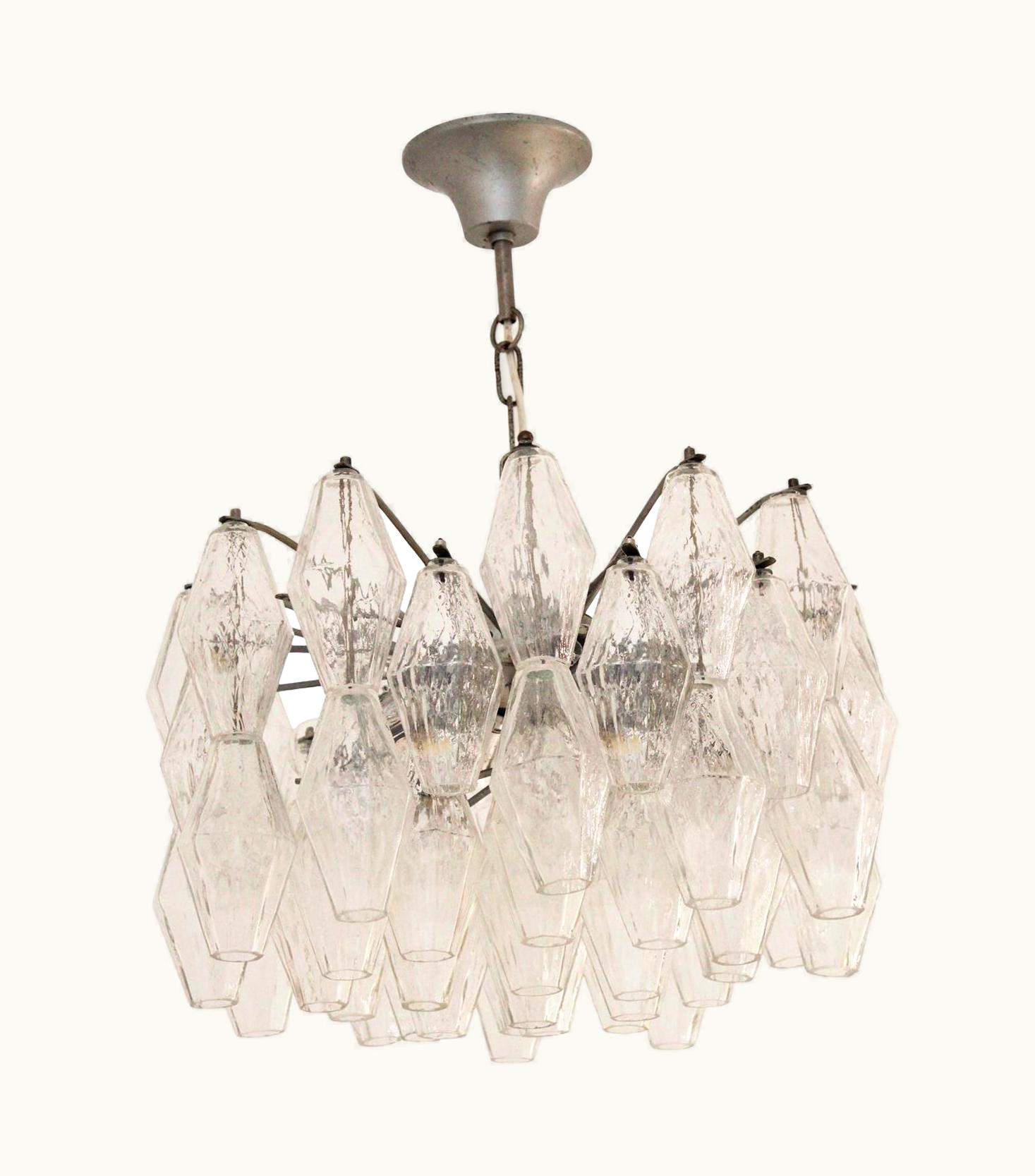 Carlo Scarpa Poliedri' Italian Lamp Designed By Carlo Scarpa And Edited By Venini 1950