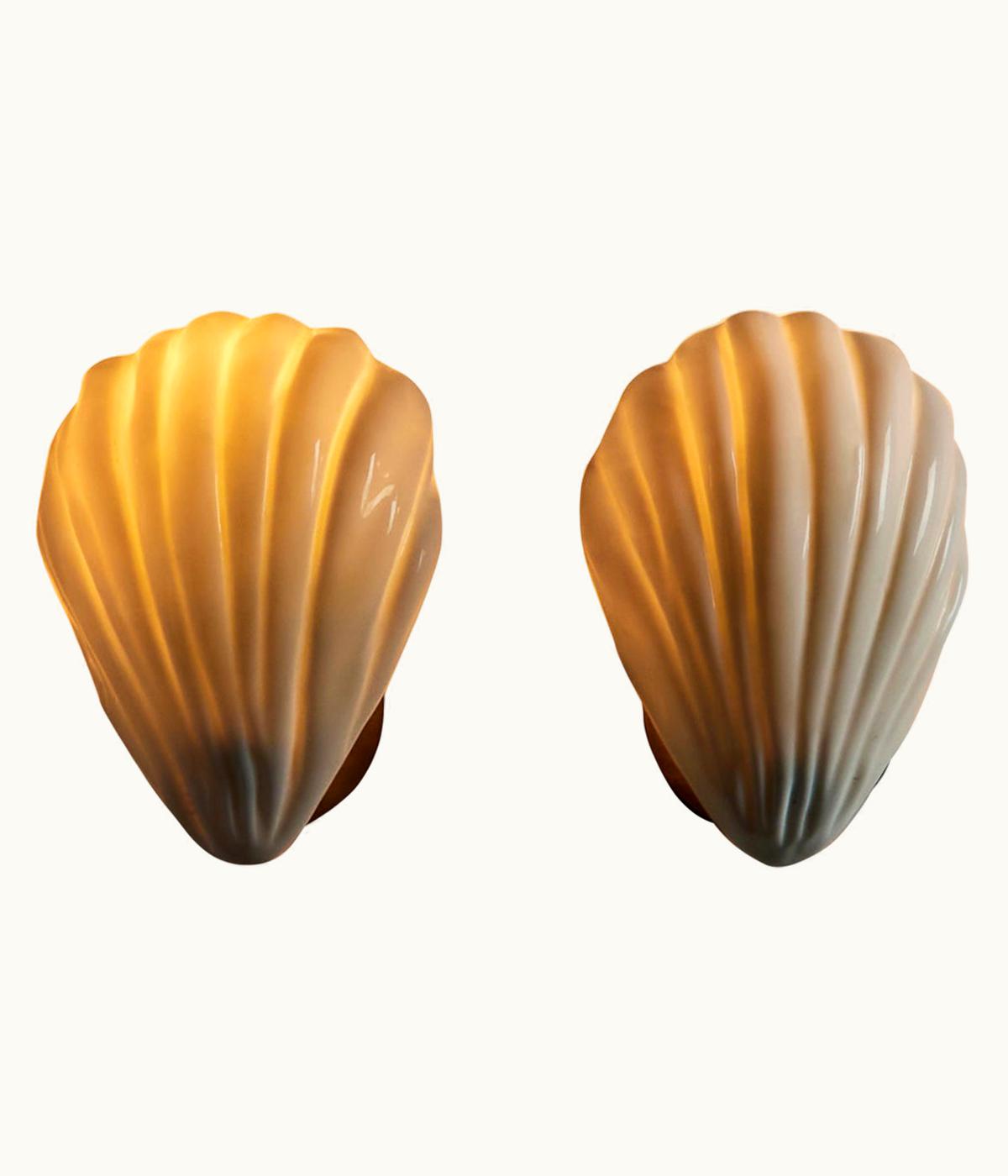 Carlo Scarpa Carlo Scarpa Pair Of Shell Sconces By Carlo Scarpa For Venini