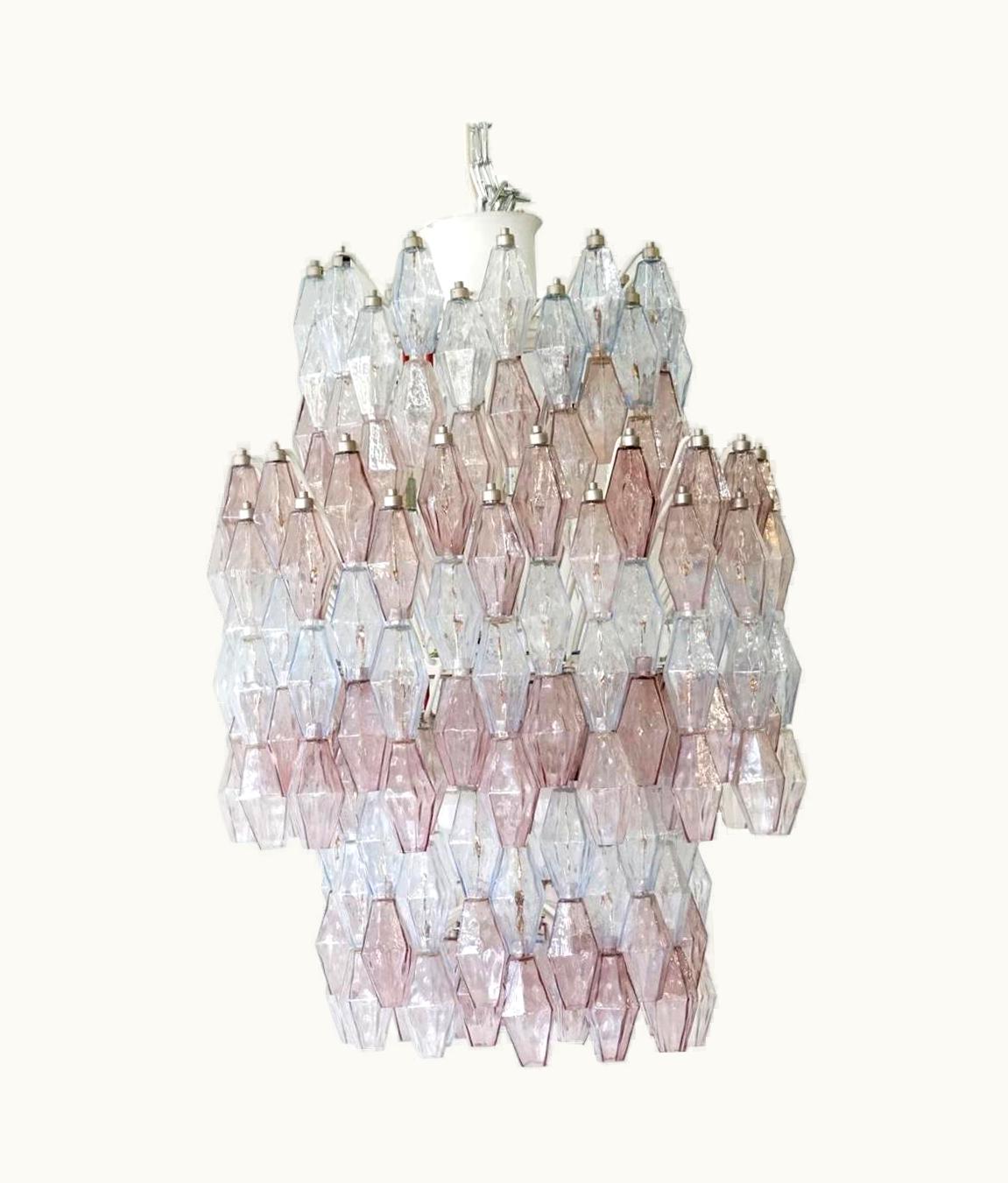 Carlo Scarpa Carlo Scarpa Large Polyhedr Venini Glass Chandelier Lamp Light Poliedri By Carlo Scarpa