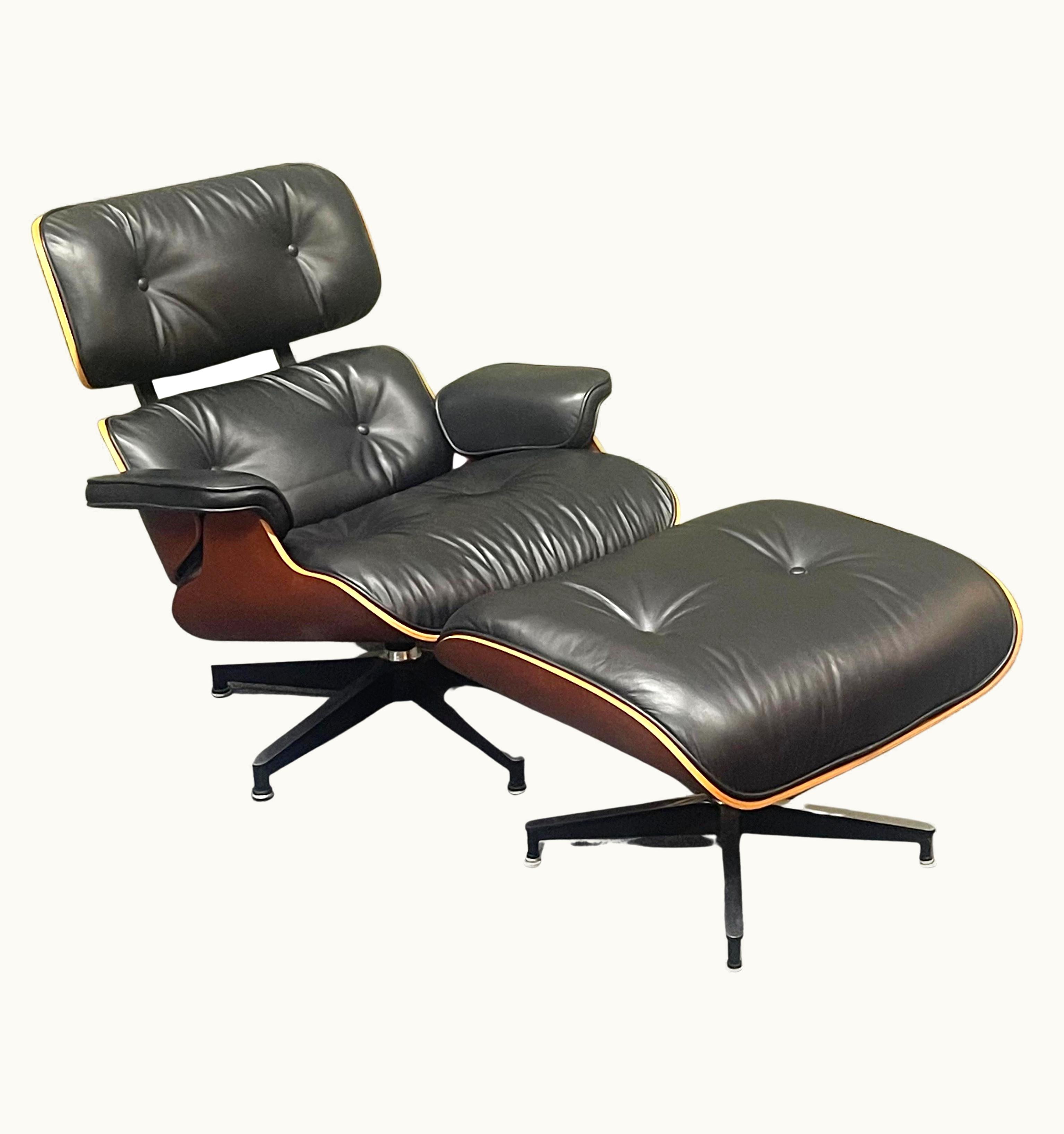 Charles and Ray Eames Charles and Ray Eames Iconic Herman Miller Eames Lounge Chair And Ottoman, Model 670 & 671