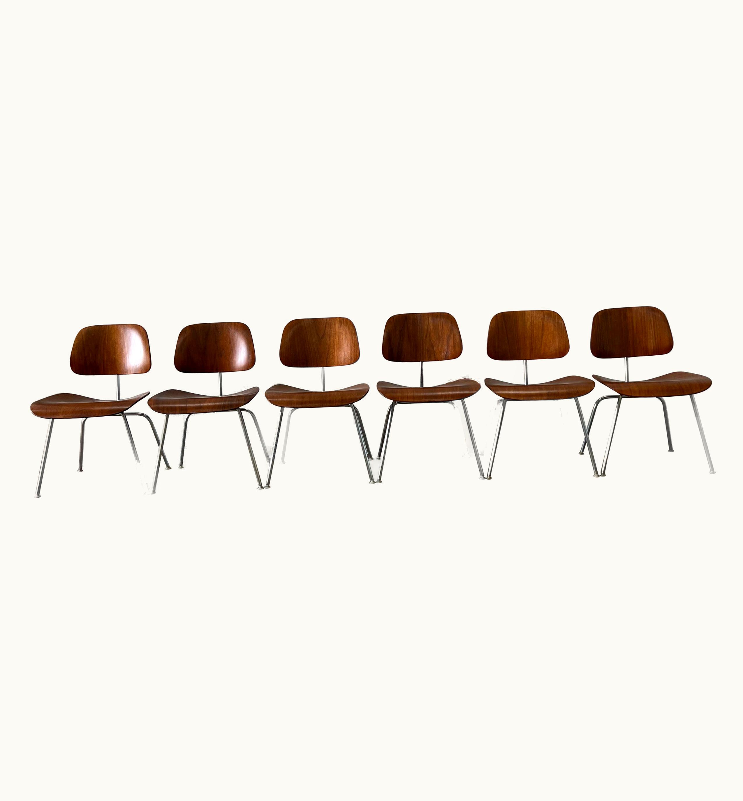 Charles and Ray Eames Charles and Ray Eames Vintage Dcms By Charles And Ray Eames For Herman Miller, Set Of 6