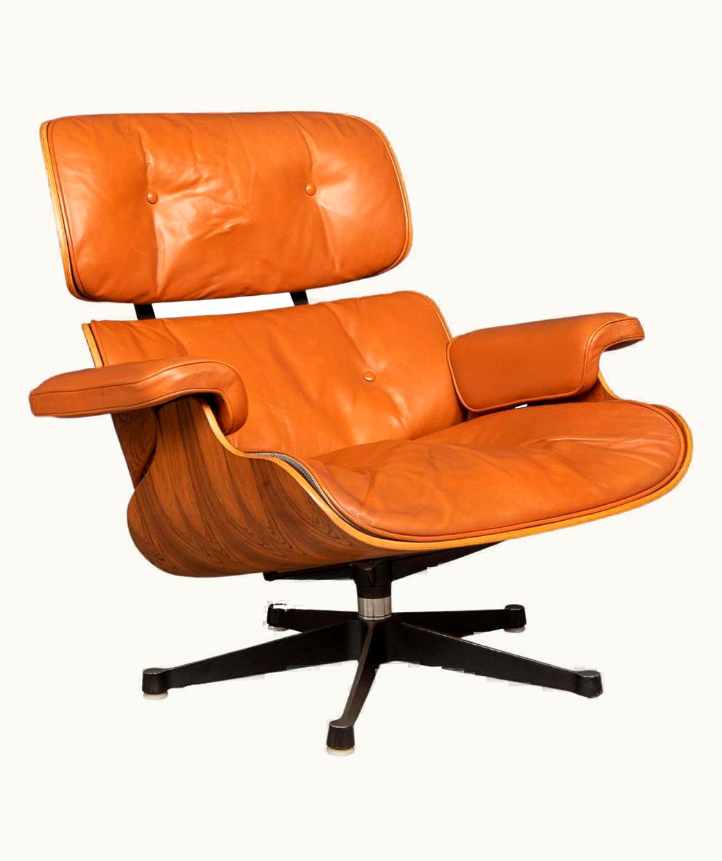 Charles and Ray Eames Charles and Ray Eames Leather Lounge Chair By Mobilier International, Circa 1980