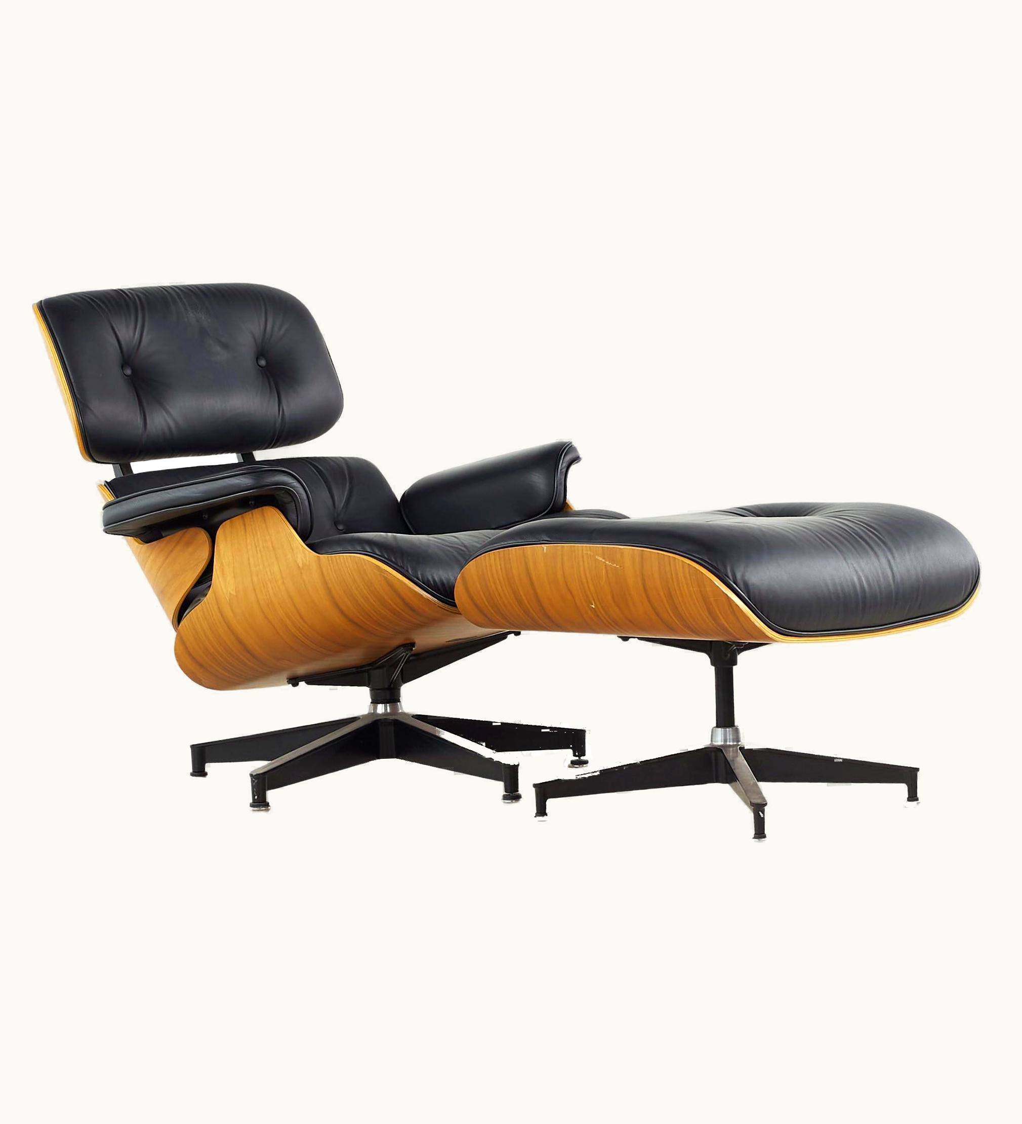 Charles and Ray Eames Charles and Ray Eames Charles And Ray Eames For Herman Miller MCM Walnut Lounge Chair And Ottoman