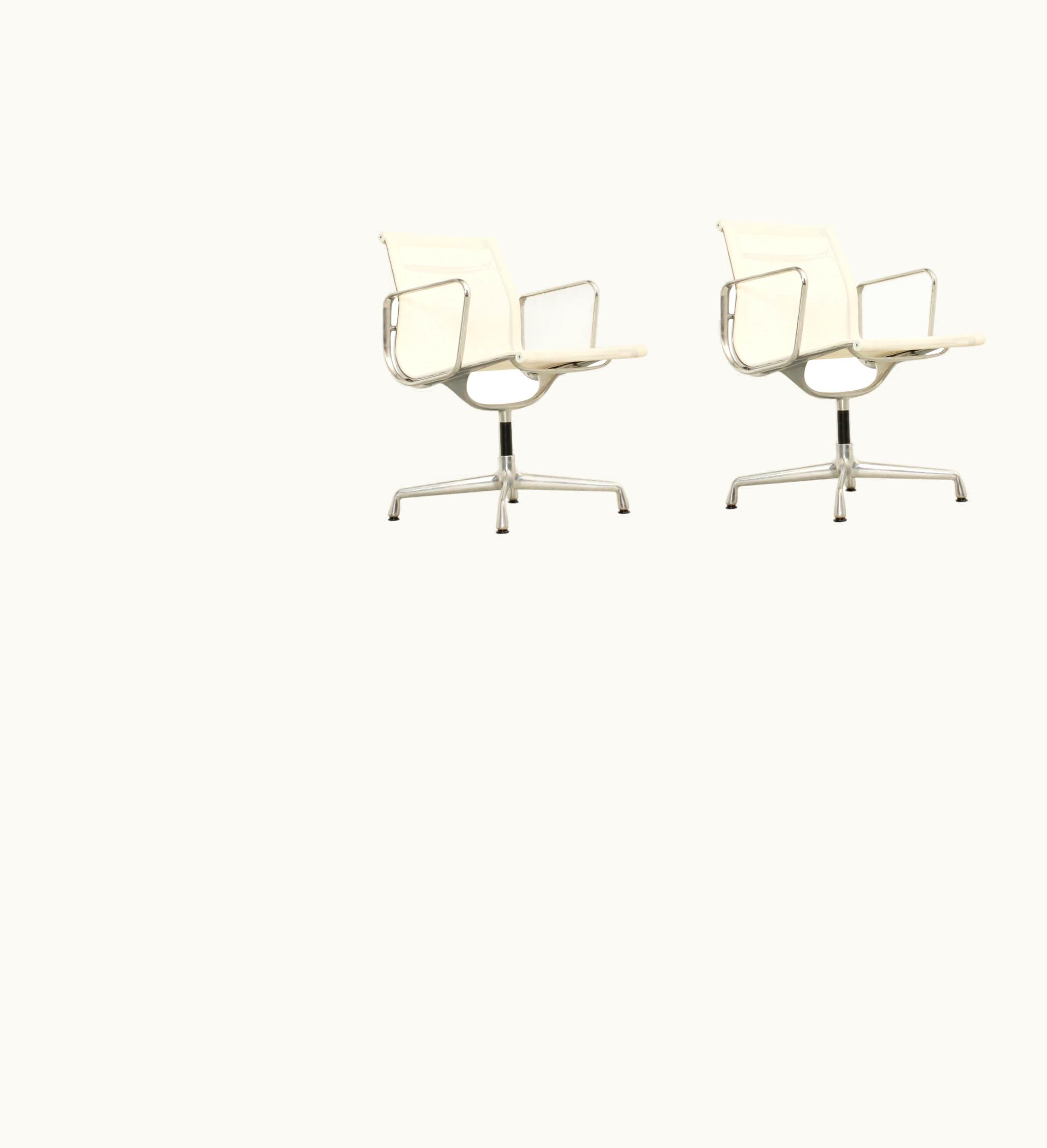 Charles and Ray Eames Charles and Ray Eames Aluminum EA 108 Chairs By Charles And Ray Eames For VItra