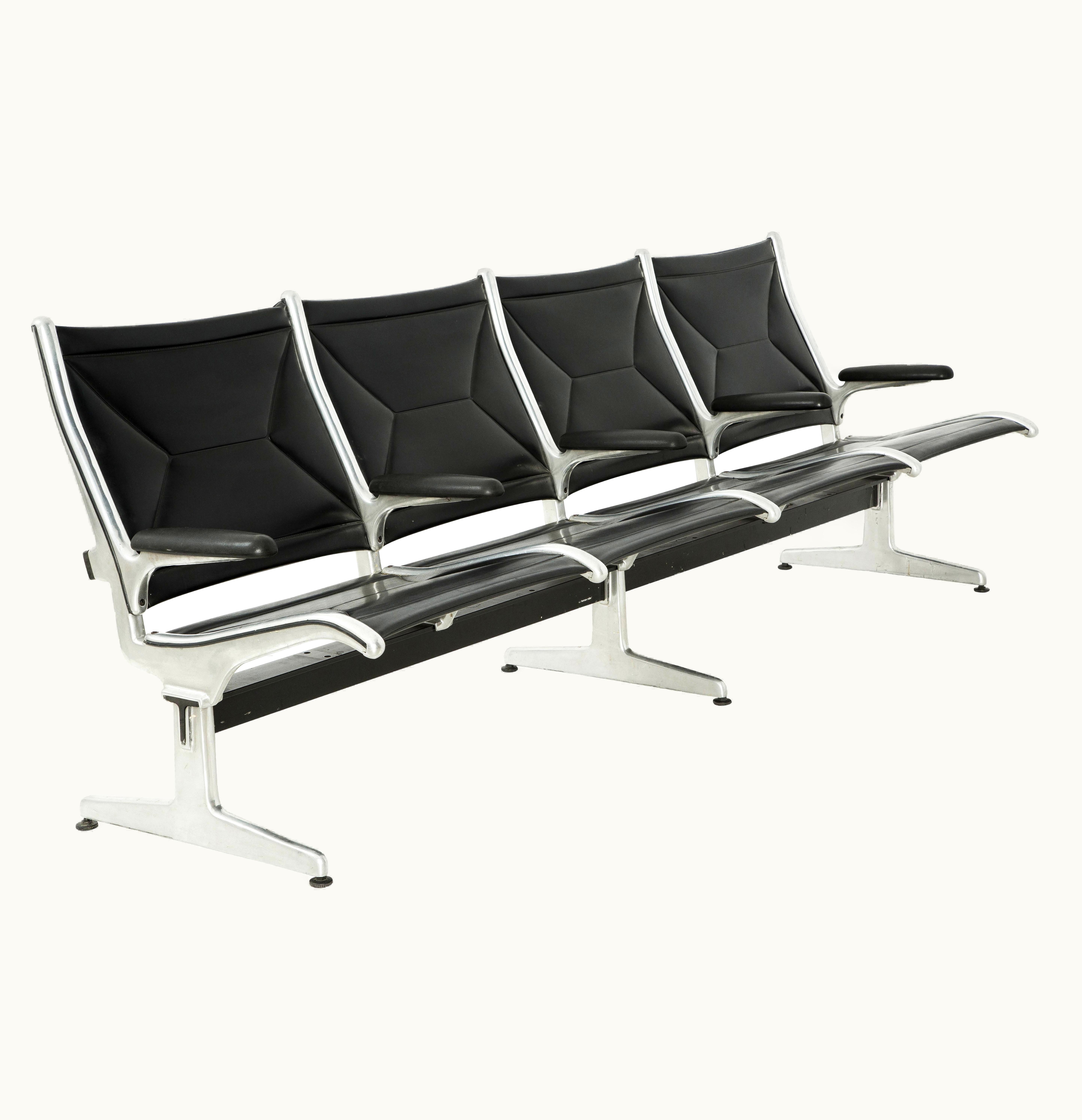 Charles and Ray Eames Tandem Sling By Ray And Charles Eames For Herman Miller, Four-Seat