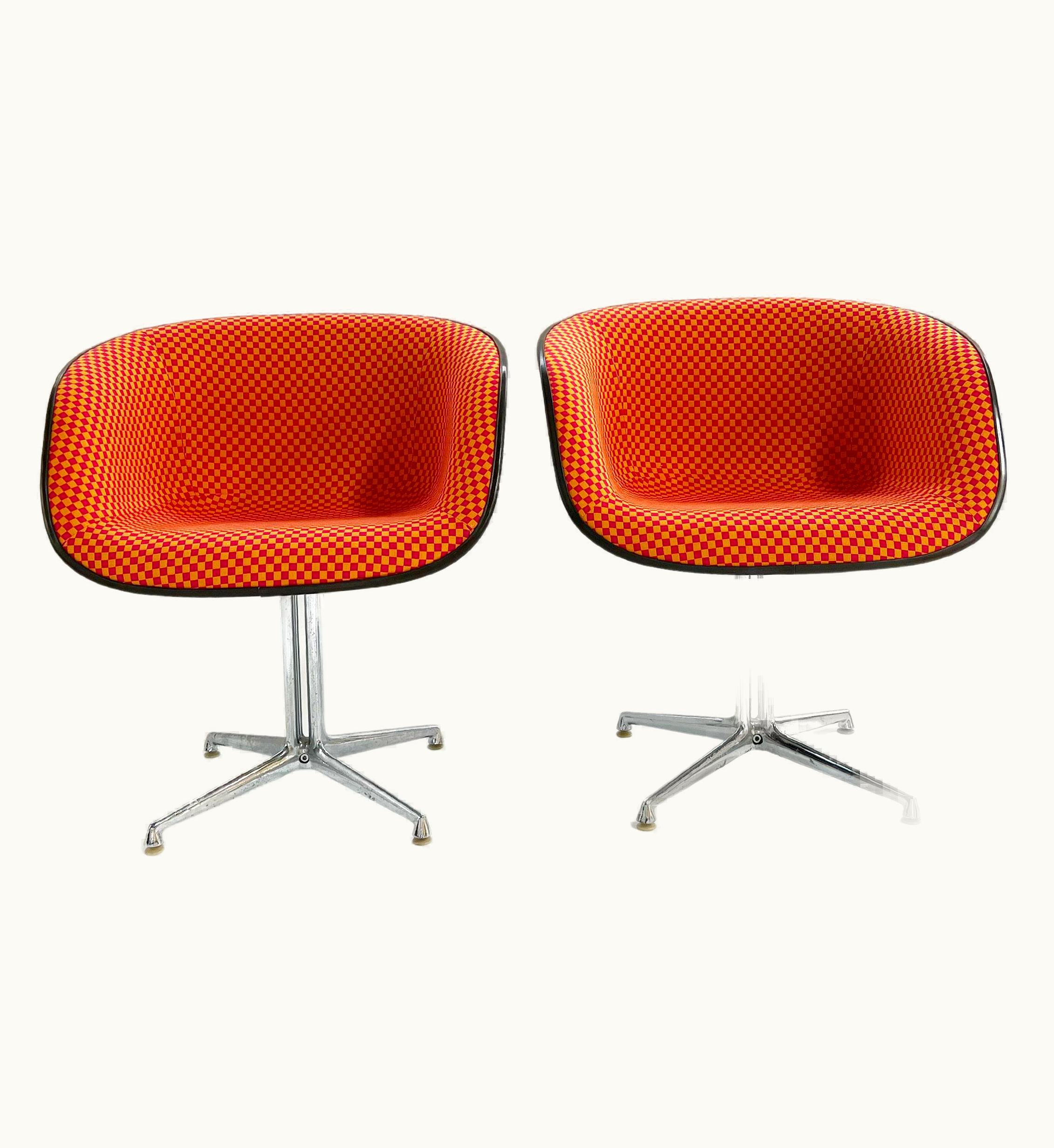 Charles and Ray Eames Charles And Ray Eames For Herman Miller La Fonda Chairs, Pair