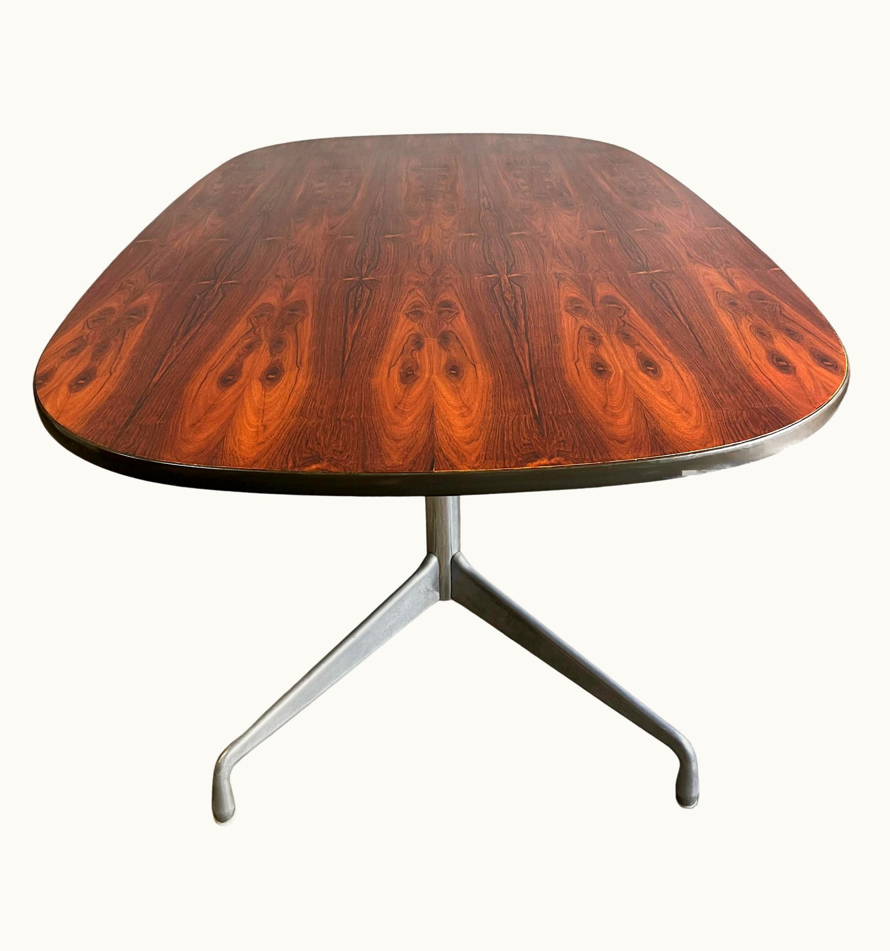 Charles Eames;Charles and Ray Eames Midcentury Rosewood Table Eames For Herman Miller