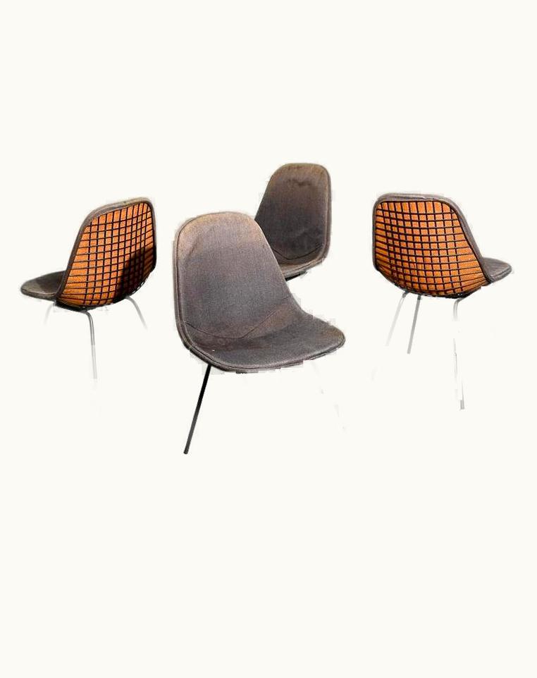 Charles and Ray Eames Charles and Ray Eames Set Of Vintage Eames DKX Dining Chairs