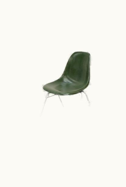 Charles and Ray Eames Original Vintage Eames Fiberglass Shell Dining Side Chairs For Herman Miller