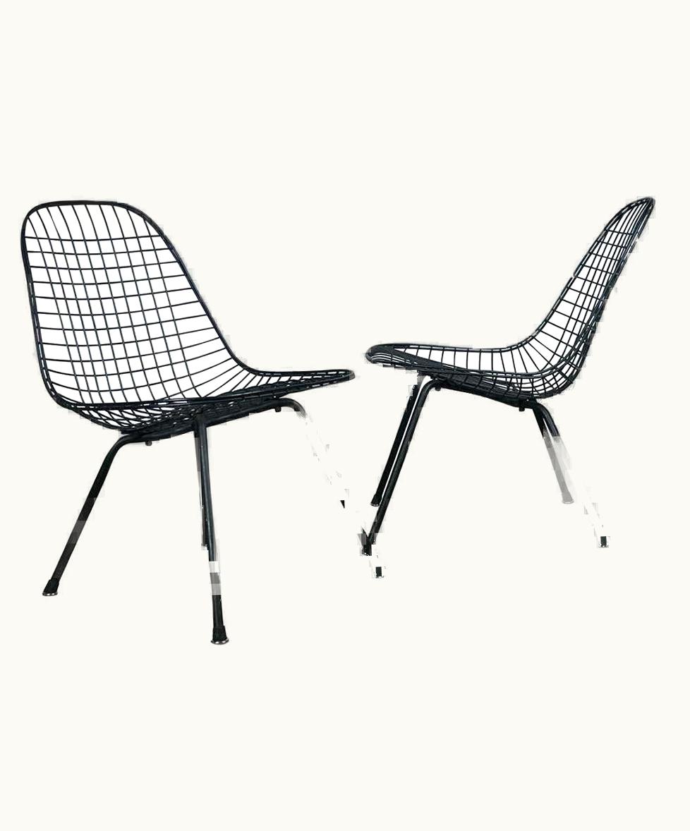 Charles and Ray Eames Mid Century Modern Eames LKX Lounge Chairs First Generation 1951
