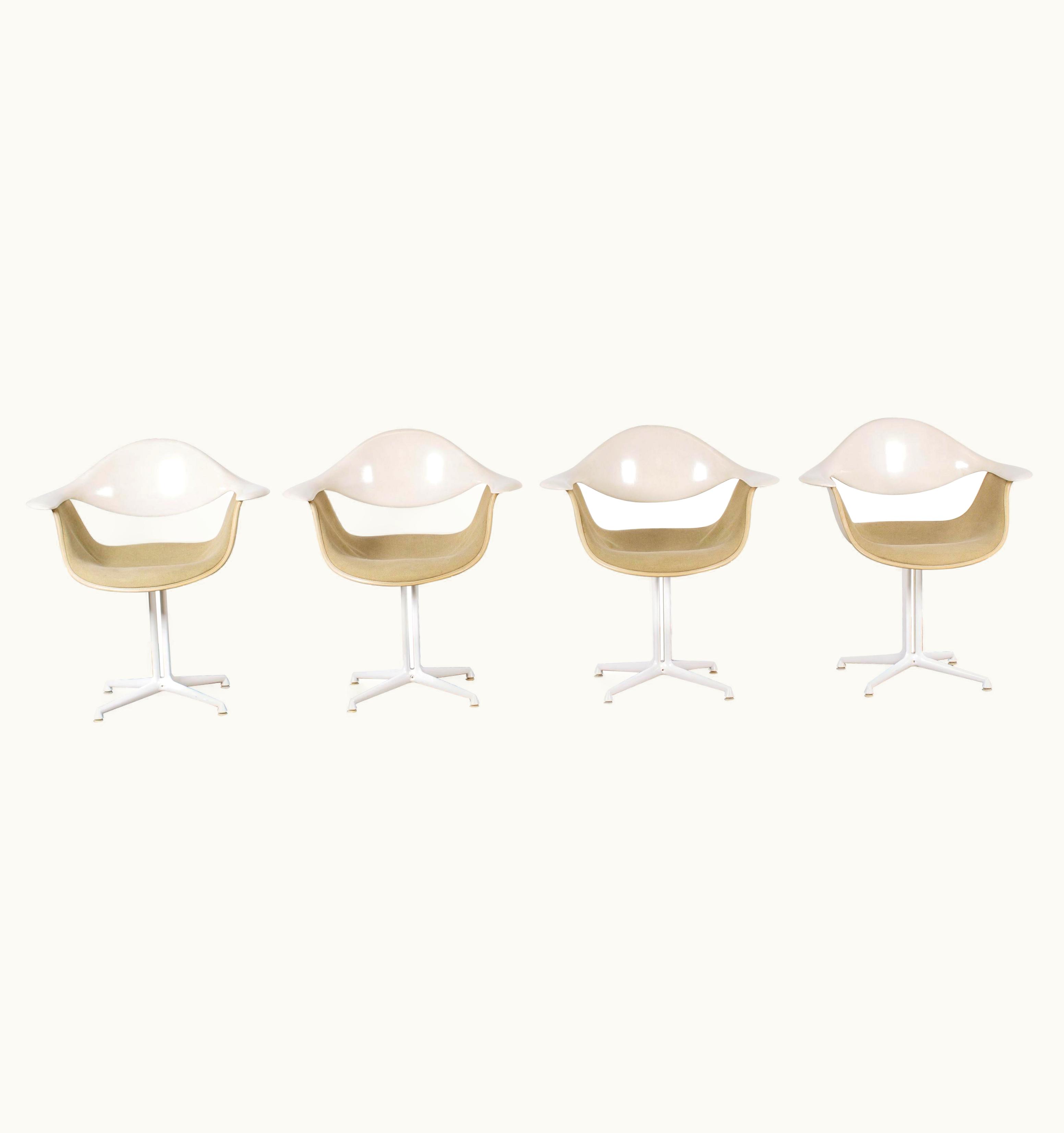 Charles and Ray Eames;George Nelson 4 George Nelson & Charles Eames DAF Chairs For Herman Miller
