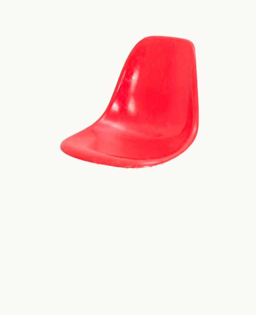 Charles and Ray Eames For Herman Miller Crimson Red Fiberglass Shell Chair