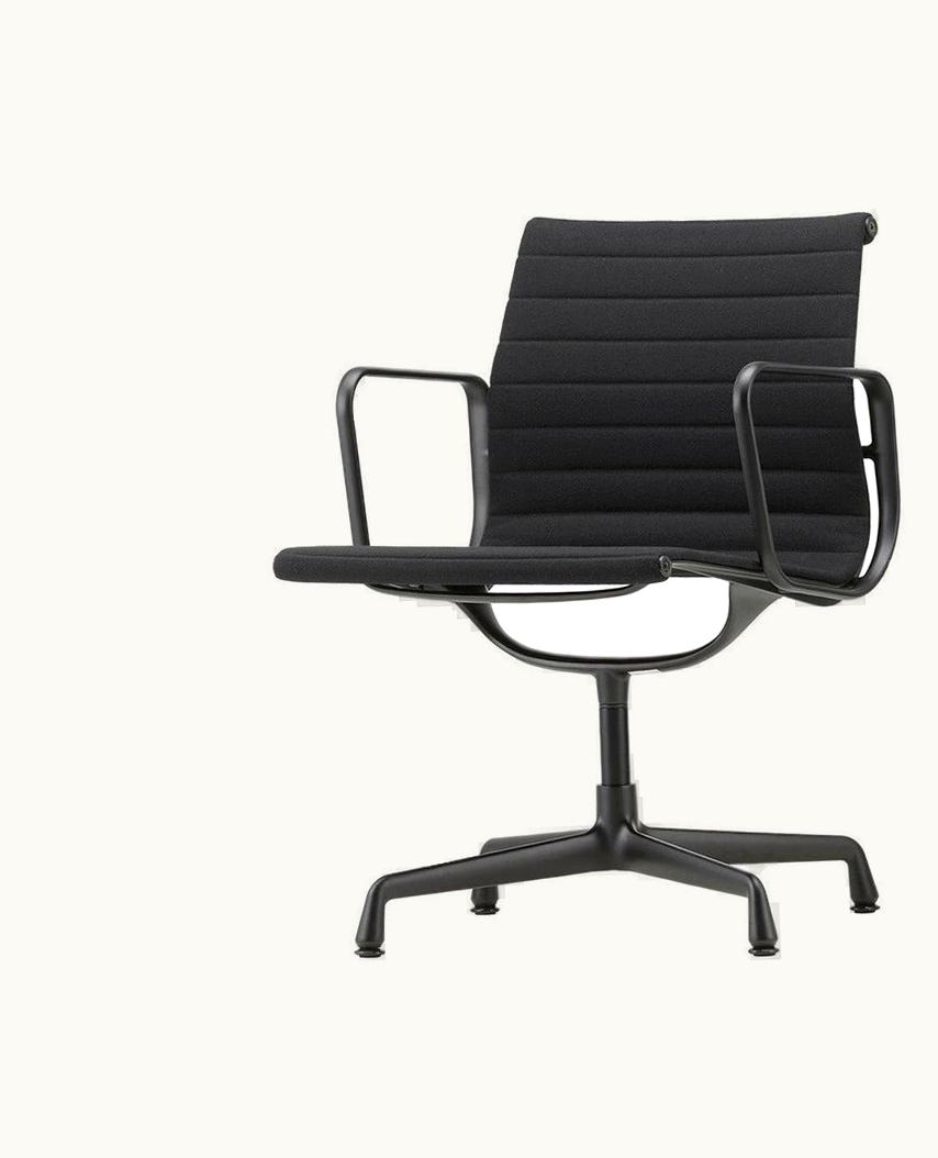 Charles and Ray Eames;Charles Eames EA108 Black Netweave Dining Chair By VItra