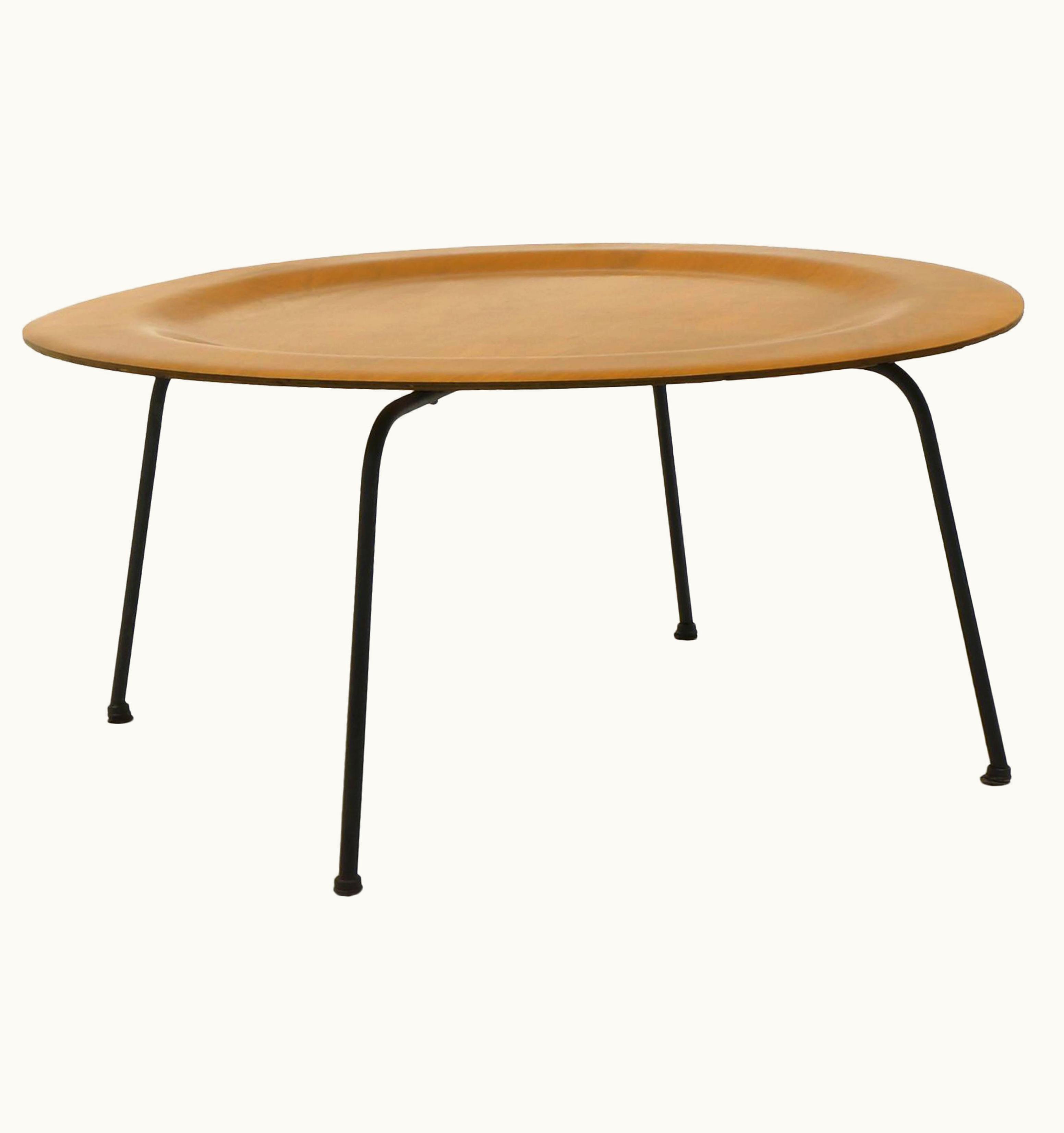 Charles and Ray Eames Second Generation Eames CTM Coffee Table Metal Legs, Expertly Restored