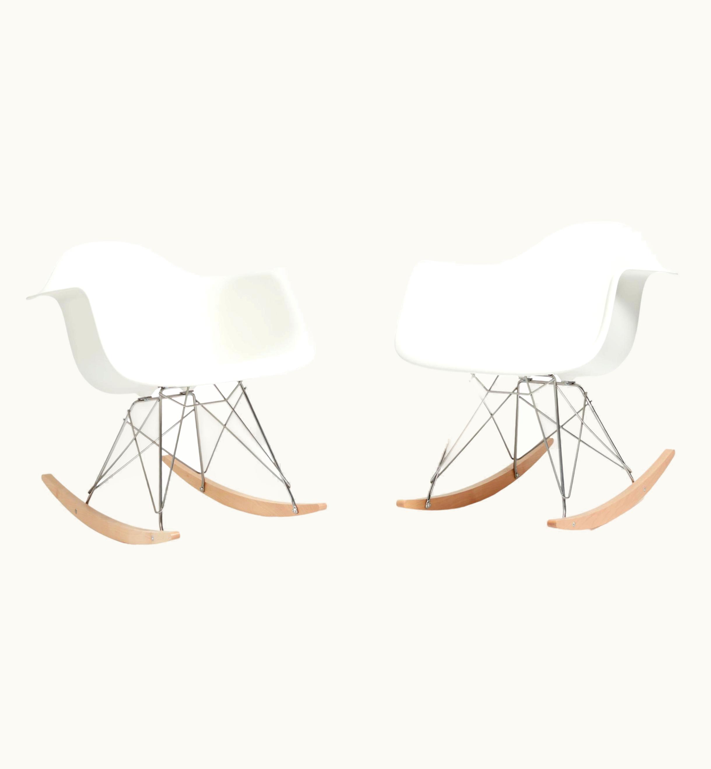 Charles and Ray Eames Set Of Eames Plastic Rocking Armchairs For VItra