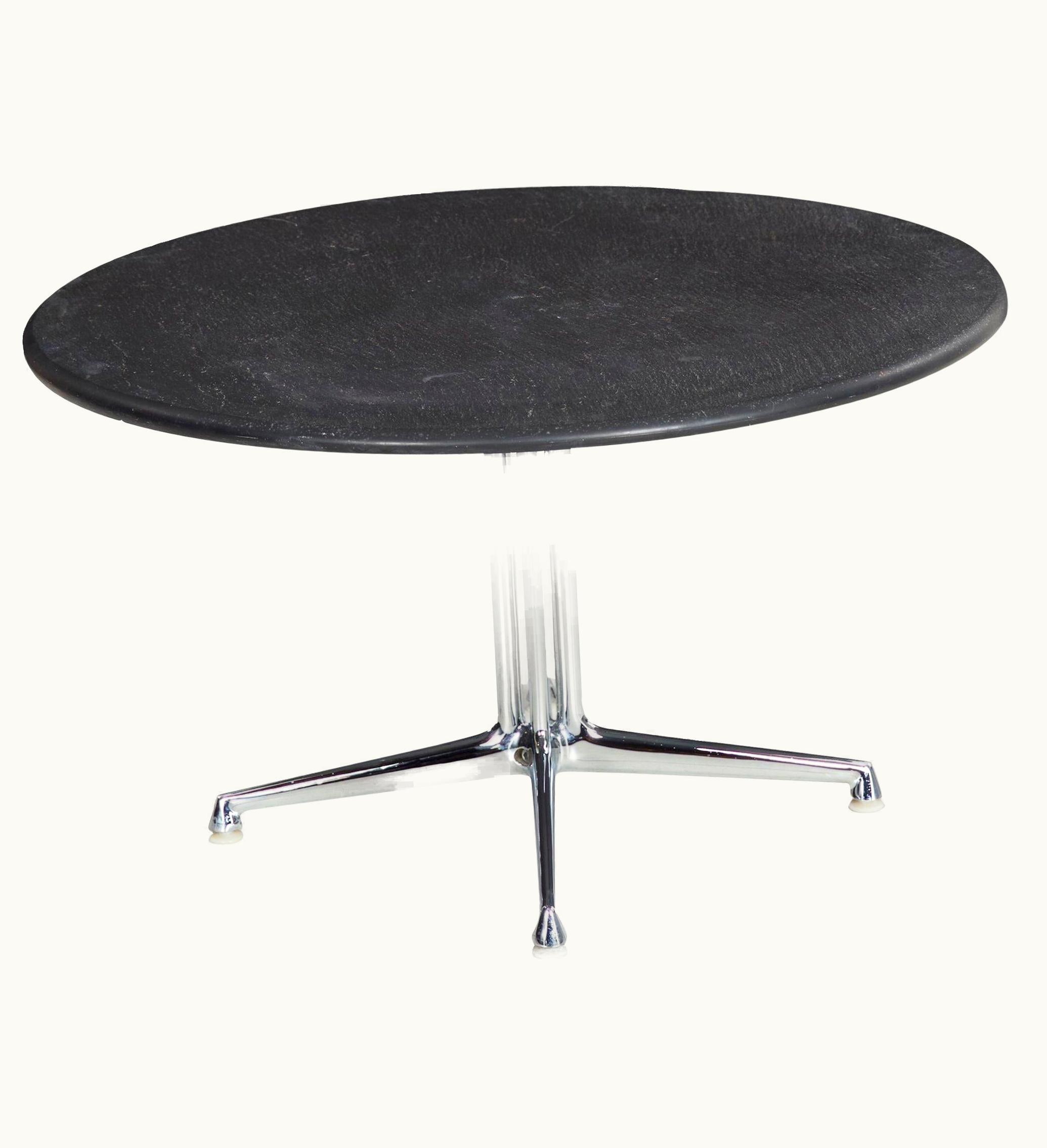 Charles and Ray Eames For Herman Miller Black Slate And Chrome "La Fonda" Coffee Table