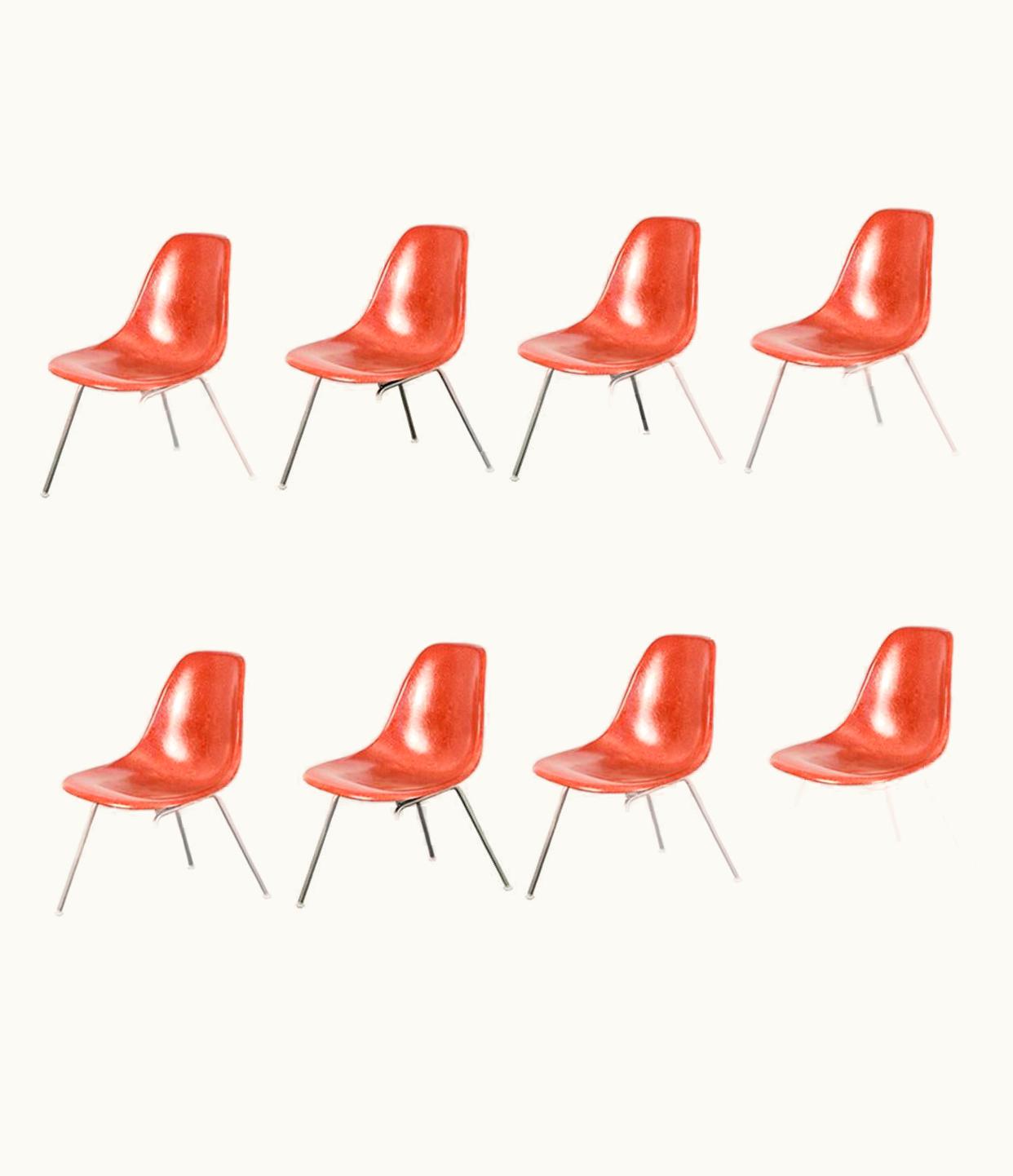 Charles and Ray Eames For Herman Miller Terracotta Fiberglass Shell Chair