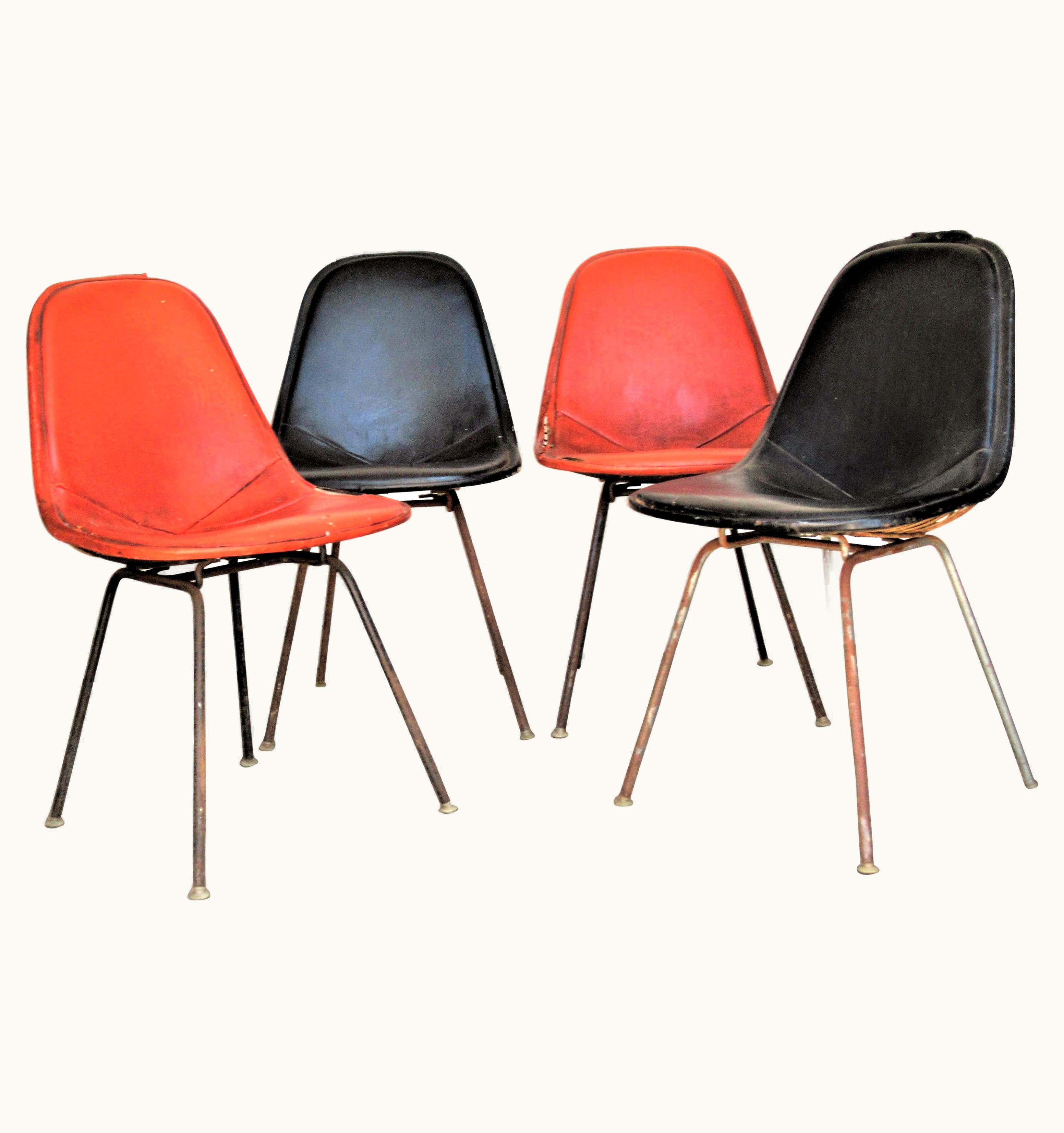 Charles and Ray Eames Charles and Ray Eames DKX 1 Chairs For Herman Miller