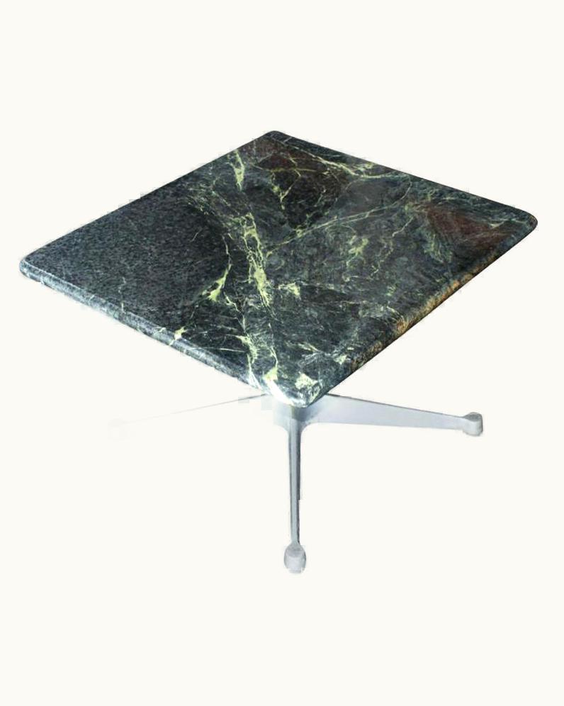 Charles and Ray Eames Charles and Ray Eames Charles Eames Herman Miller Green Marble Side Coffee Table