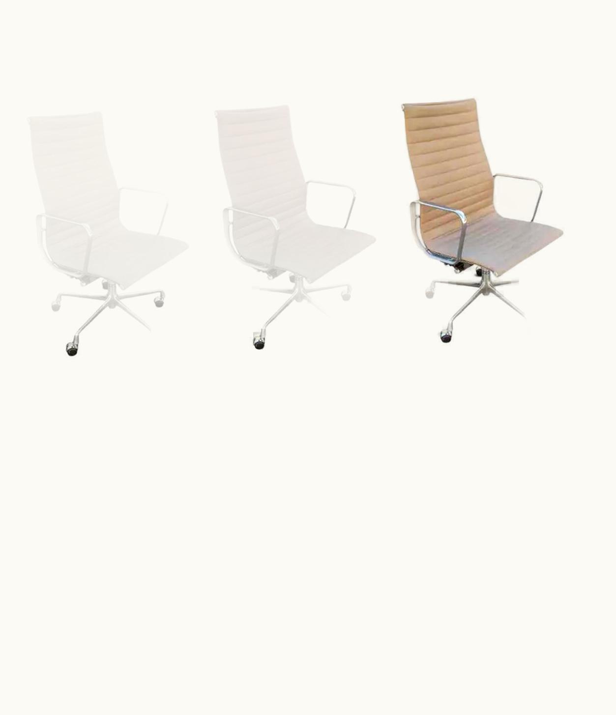 Charles and Ray Eames Auminum Group Set Of 6 High Back Executive Office Chairs Eames For Herman Miller
