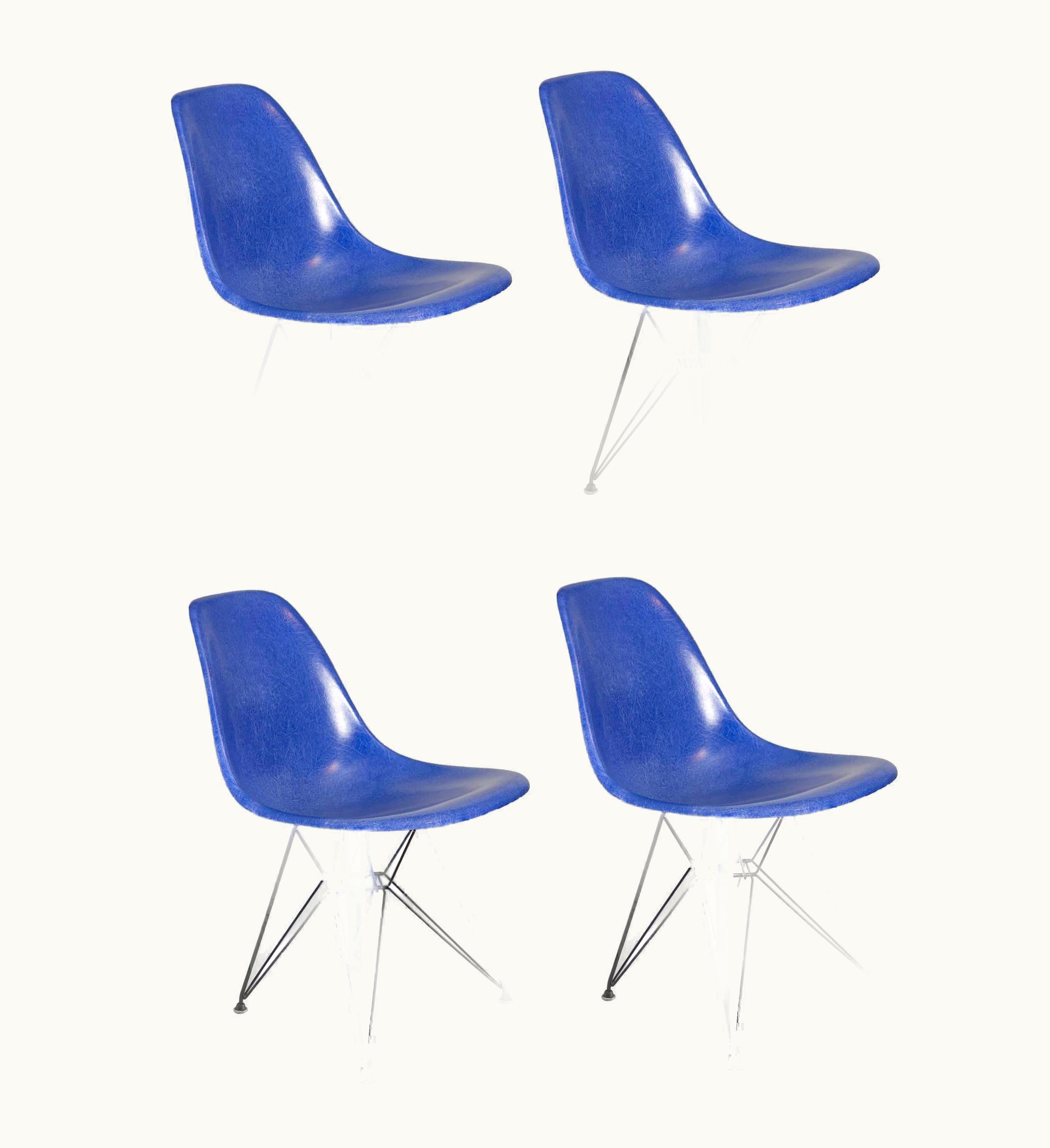 Charles and Ray Eames For Herman Miller Ultramarine Blue Fiberglass Shell Chair