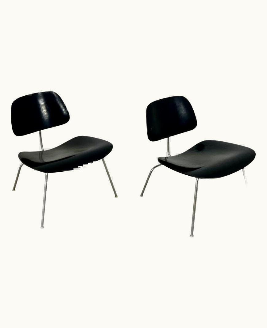 Charles and Ray Eames Charles and Ray Eames Pair Of LCM Office Chairs By Charles And Ray Eames For VItra