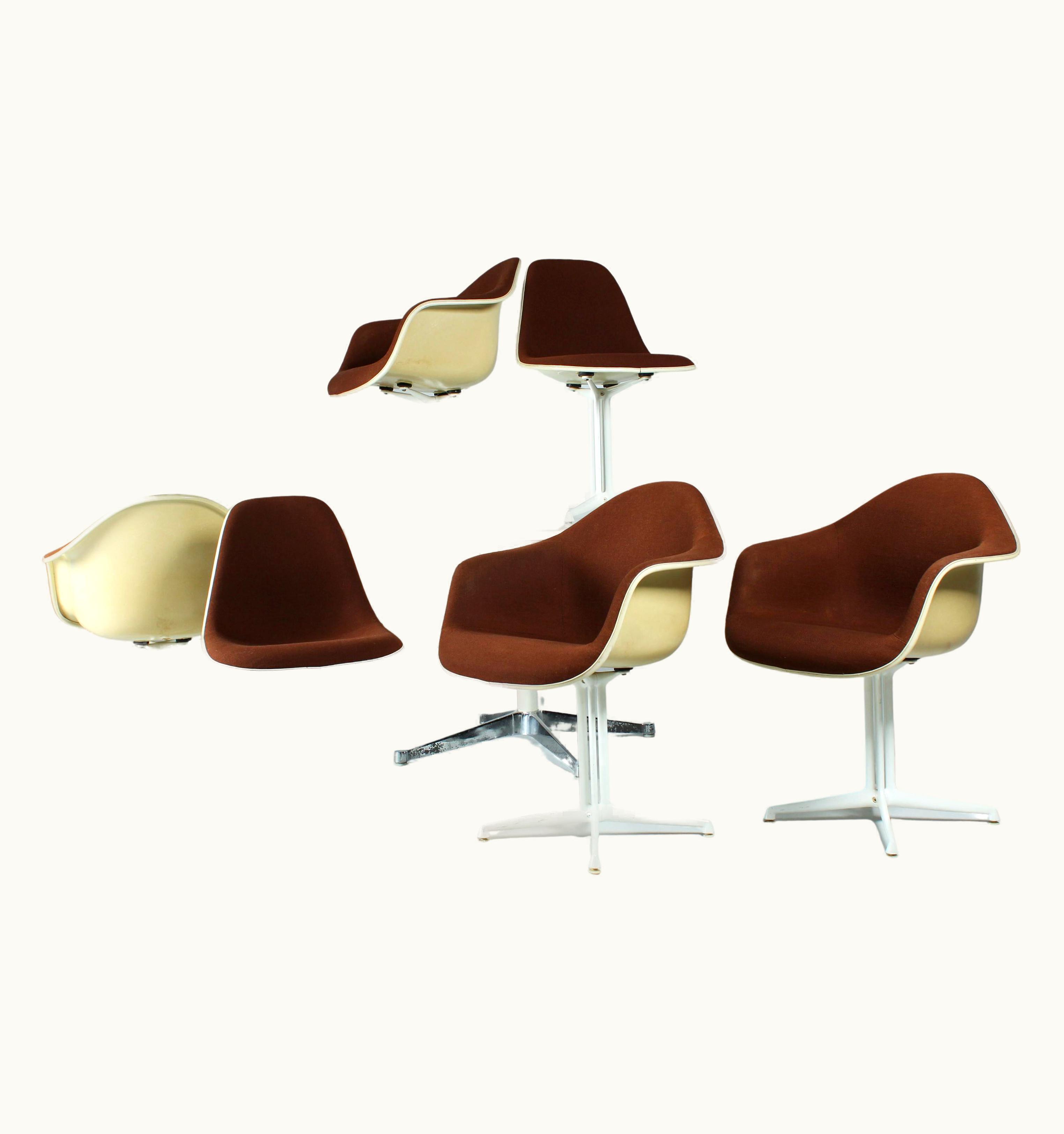 Charles and Ray Eames Charles and Ray Eames Ray & Charles Eames, La Fonda, 6 Chairs + Table, Hermann Miller, VItra, 1960s