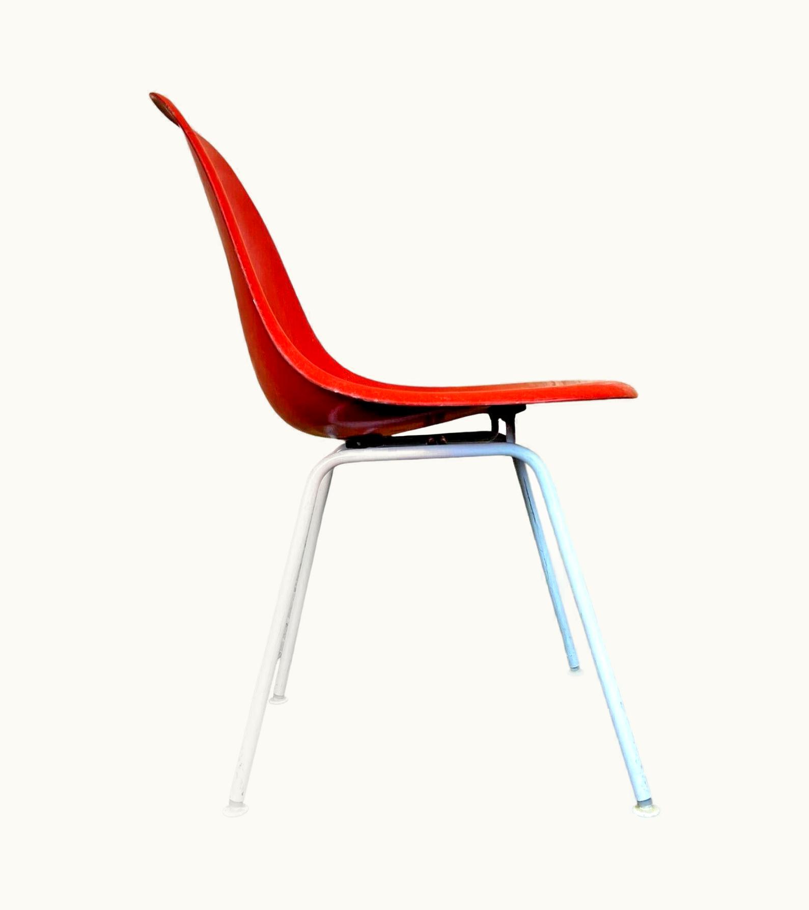Charles and Ray Eames Charles and Ray Eames 1960's Fiberglass Chair DSX Charles & Ray Eames Herman Miller H-Base Design
