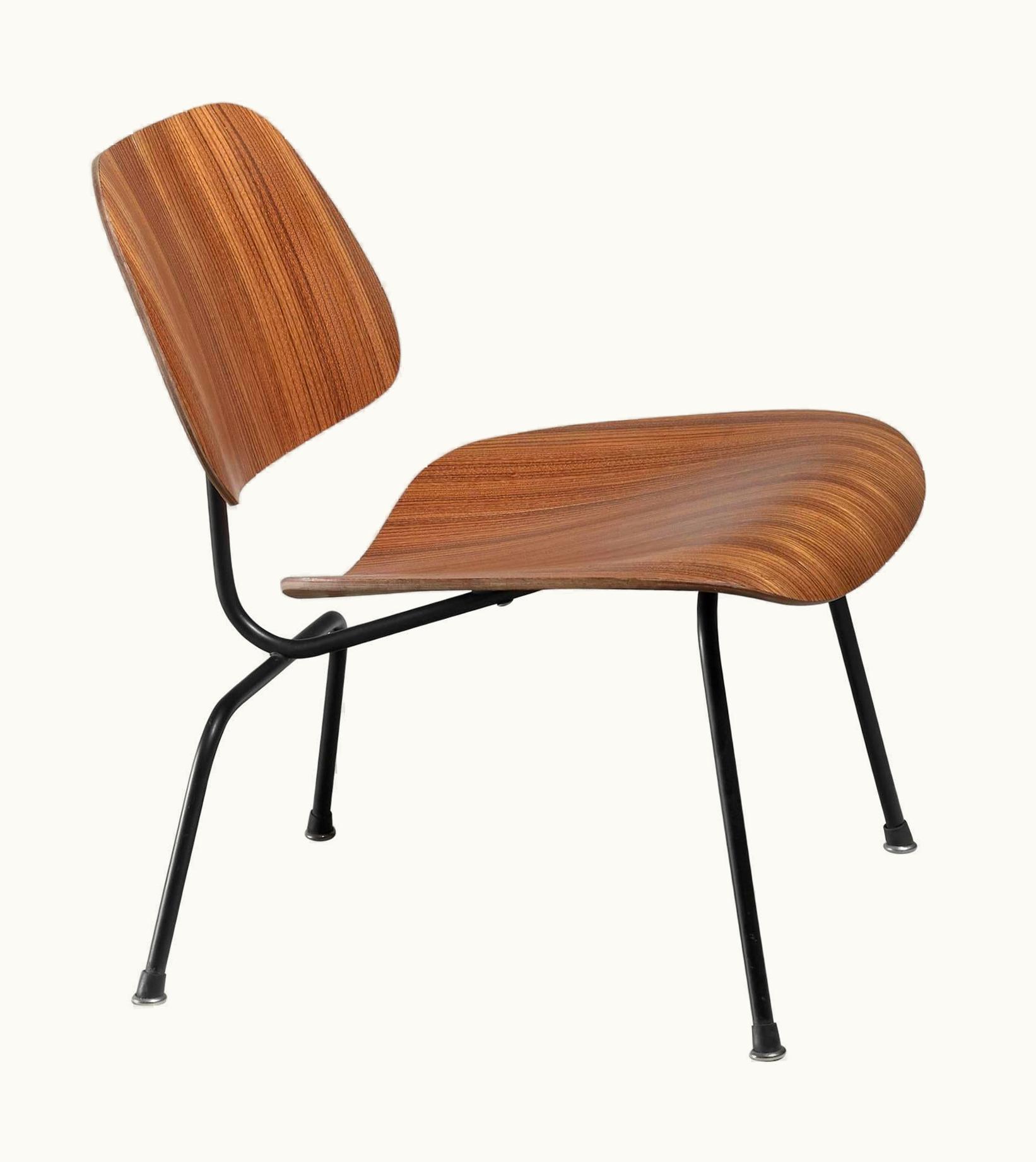 Charles and Ray Eames Charles and Ray Eames Rare Zebrano Edition Of The Eames LCM Chair For Herman Miller, USA
