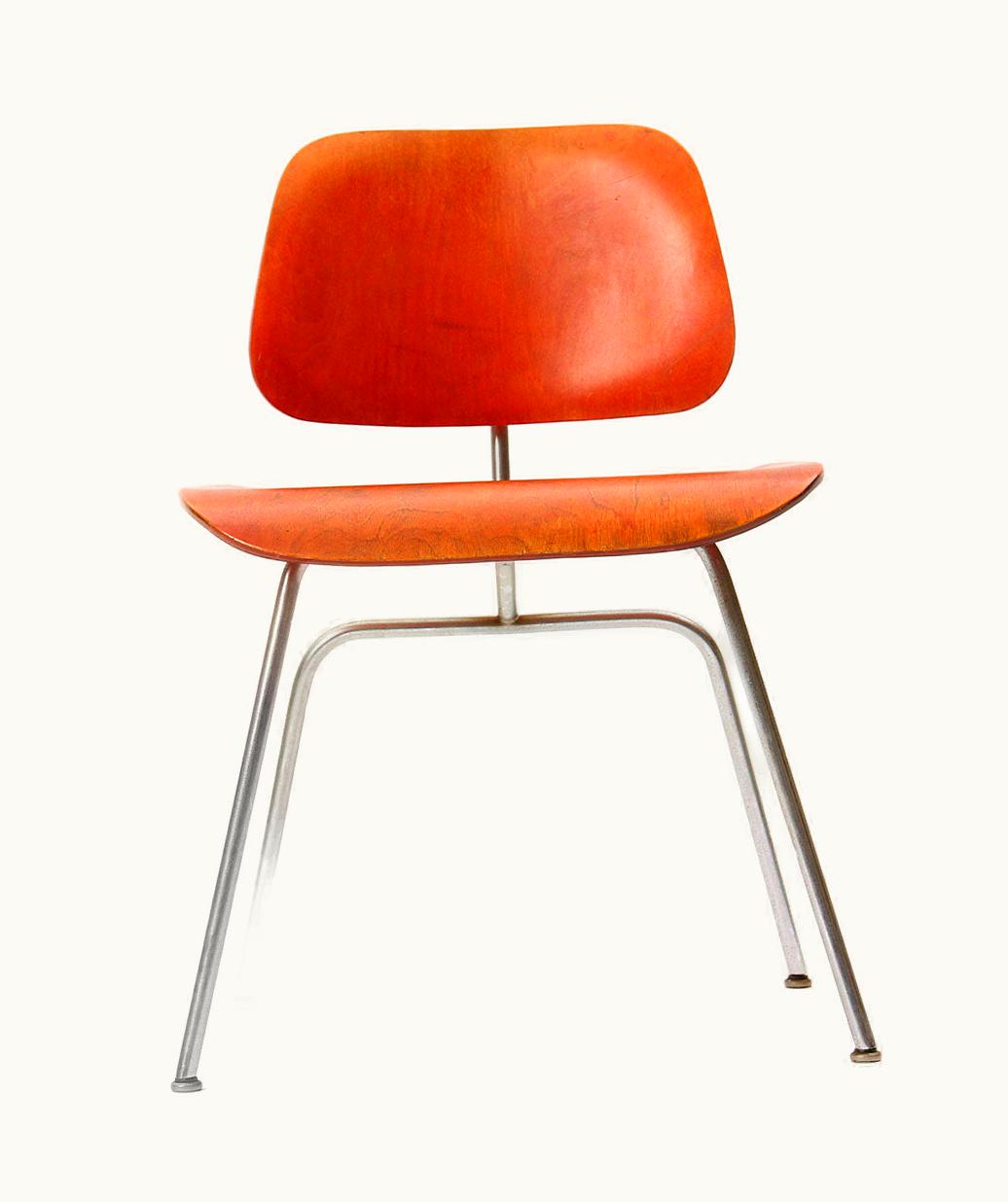 Charles and Ray Eames Charles and Ray Eames Ash Aniline Red DCM By Eames