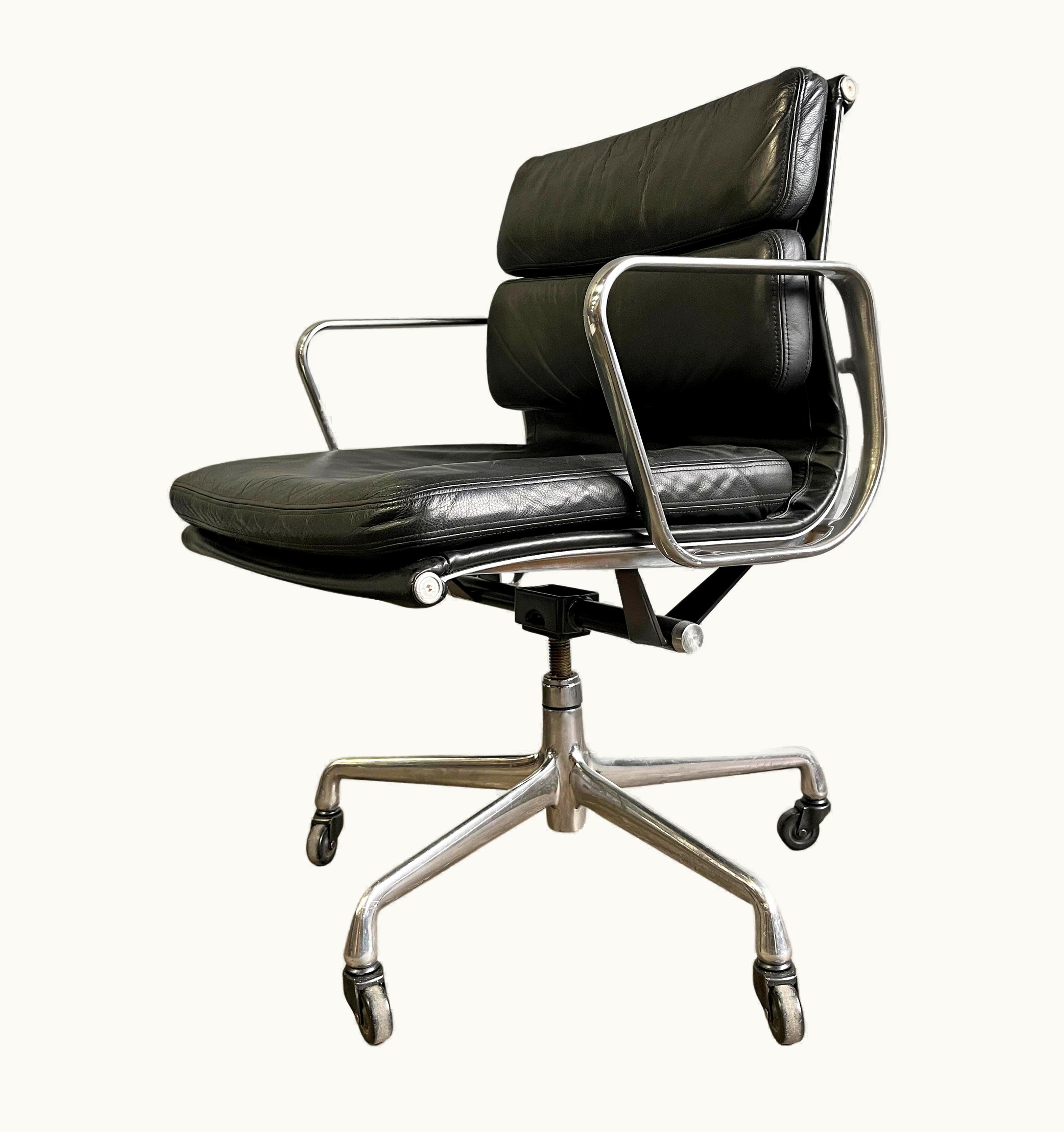 Charles and Ray Eames Charles and Ray Eames Midcentury Soft Pad Chair By Eames For Herman Miller