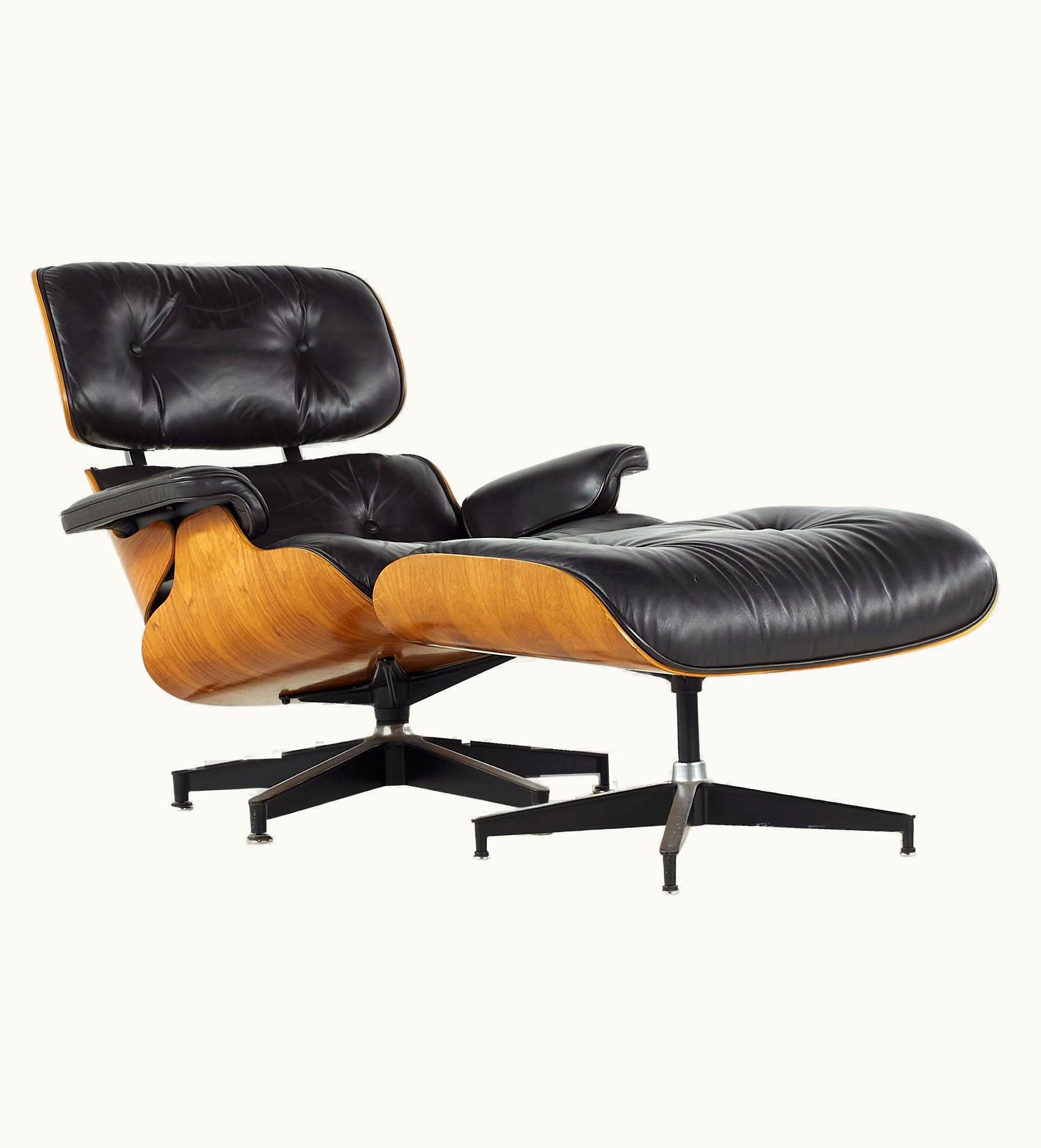 Charles and Ray Eames Charles and Ray Eames Charles And Ray Eames For Herman Miller Mcm Walnut Lounge Chair And Ottoman