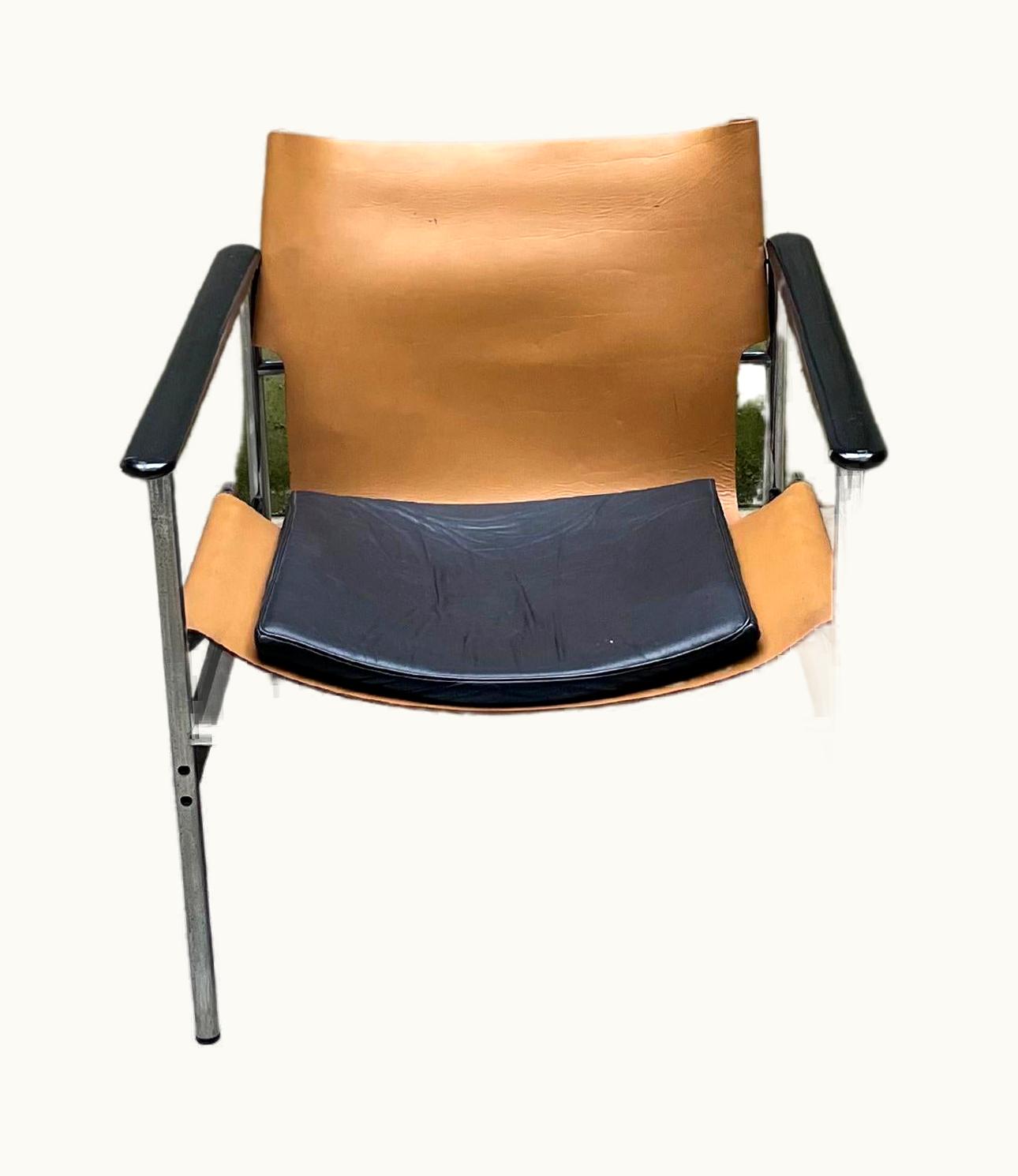 Charles Pollock 657 Armchair In Leather By Knoll, 1960s
