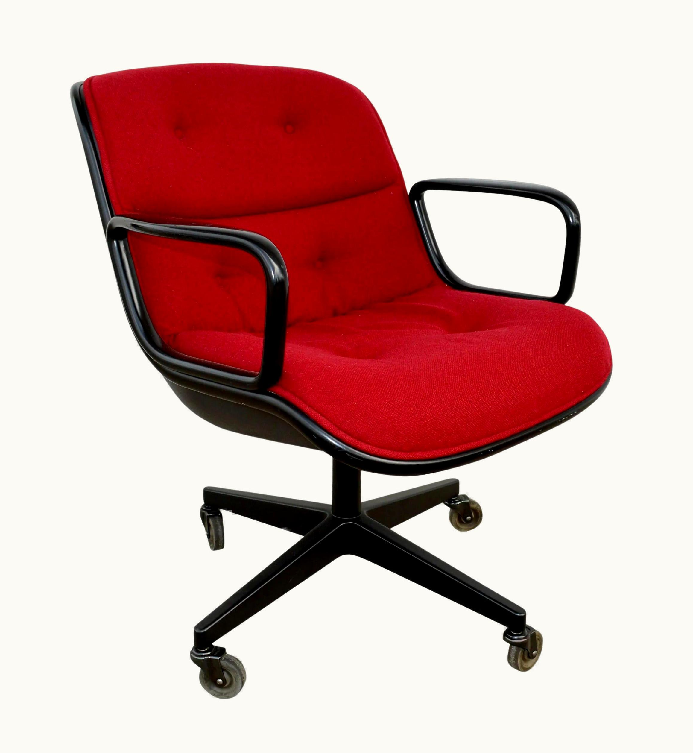 Charles Pollock Charles Pollock One Red Executive Knoll Pollock Chair