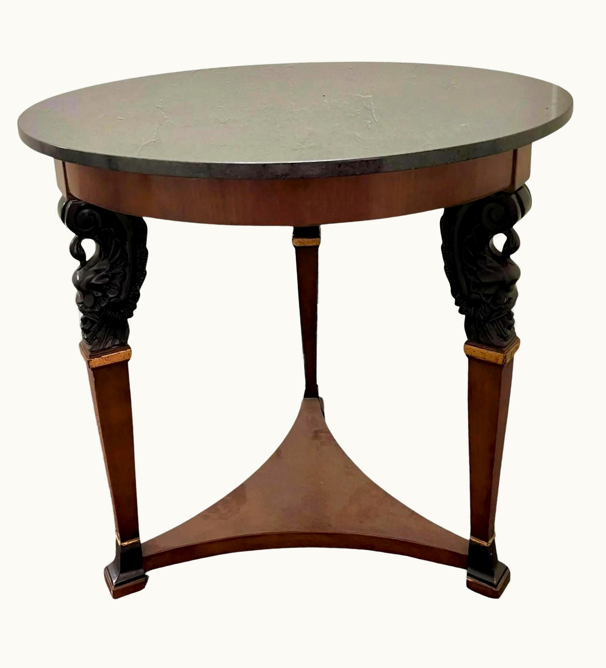 Charles Pollock Directoire Style Charles Pollock For William Switzer Marble Top Table