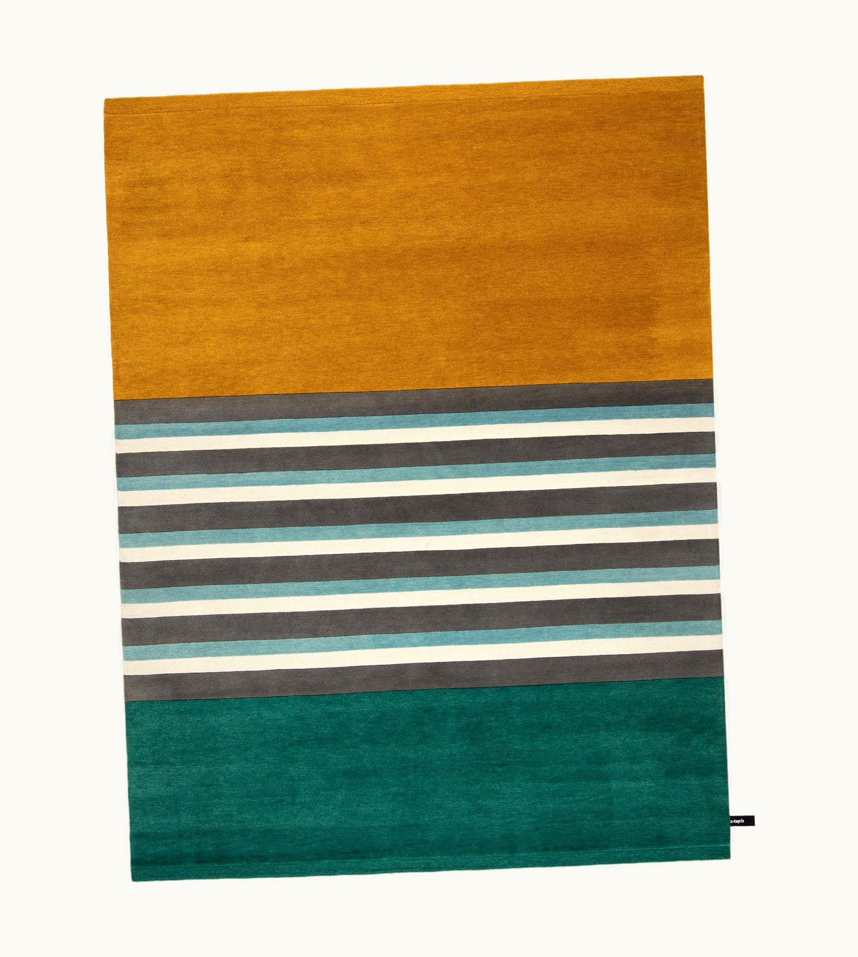 Charlotte Perriand Charlotte Perriand Cc-tapis Blue Blanc Gris Les Arcs Collection By Charlotte Perriand UZ0189360