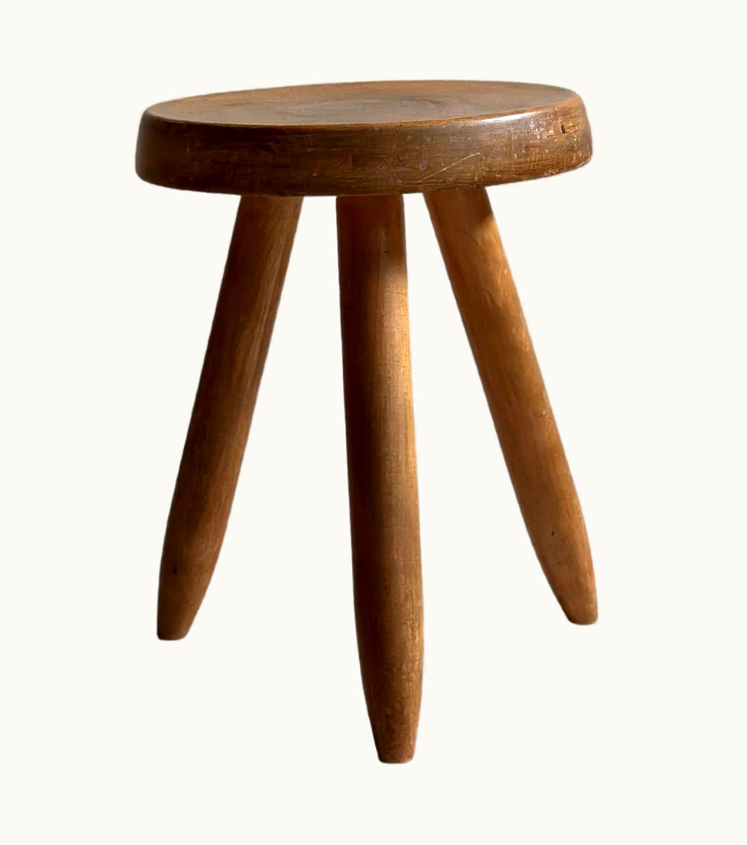 Charlotte Perriand Charlotte Perriand High 'Berger' Stool, Ash Wood, France, Circa 1955