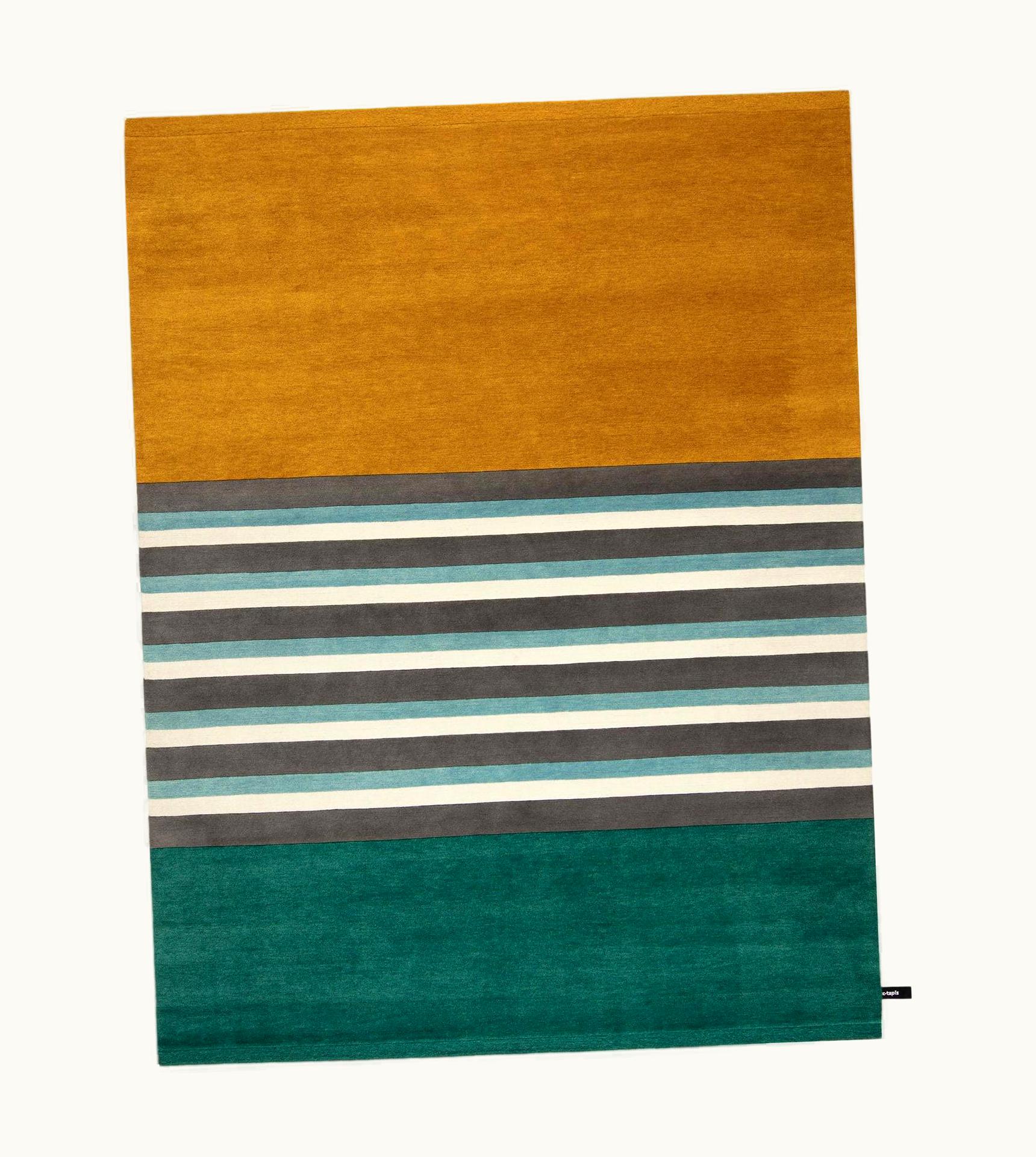 Charlotte Perriand Charlotte Perriand Cc-tapis Blue Blanc Gris Les Arcs Collection By Charlotte Perriand UZ0189385